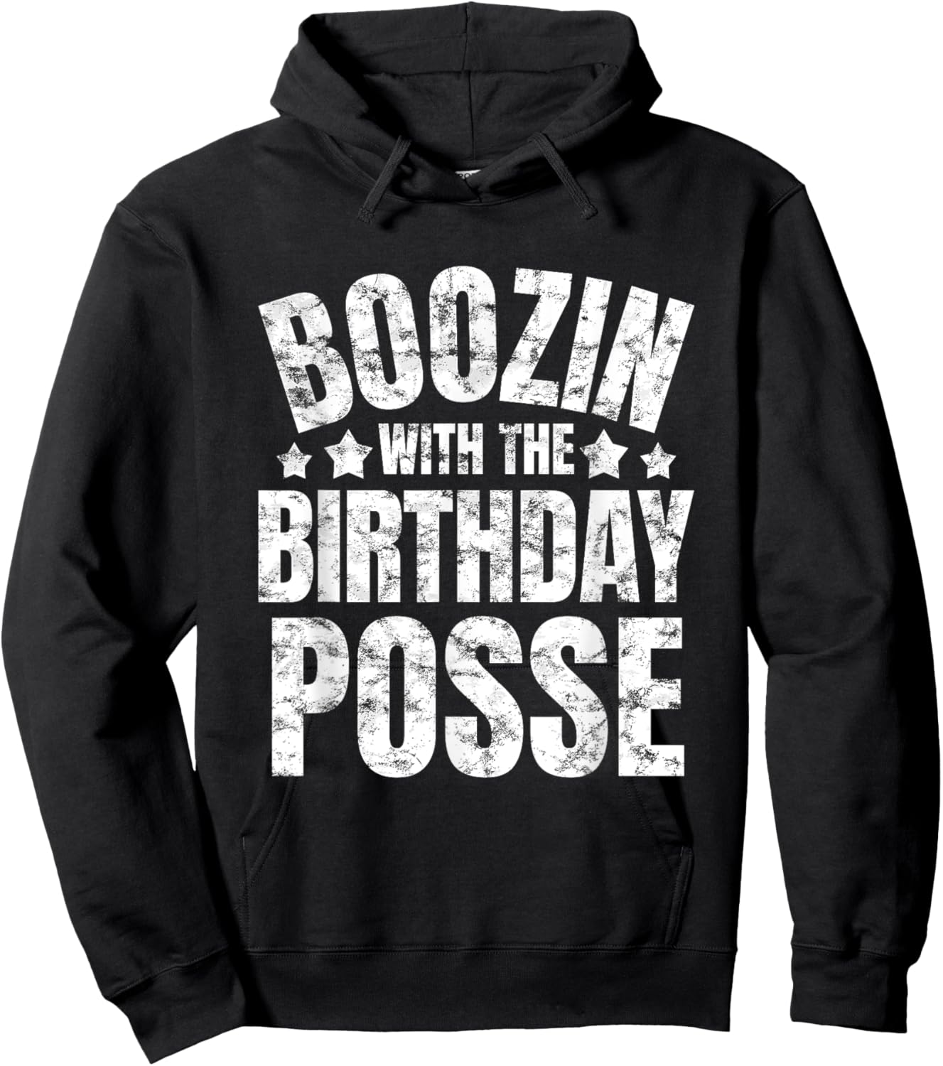 Boozin With The Birthday Posse Drinking Friends Party Attire Hoodie - Hoodie | Black