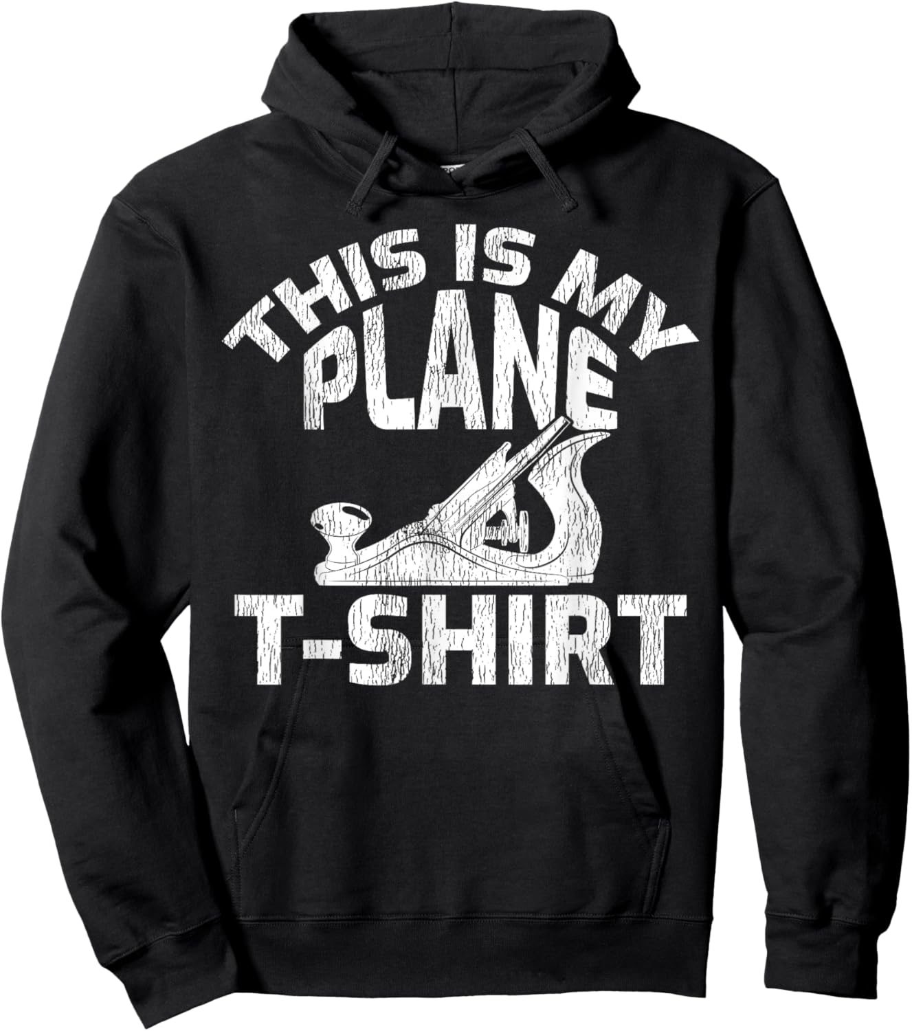 This Is My Plane - Funny Wood Planer Woodworker Hoodie - Hoodie | Black