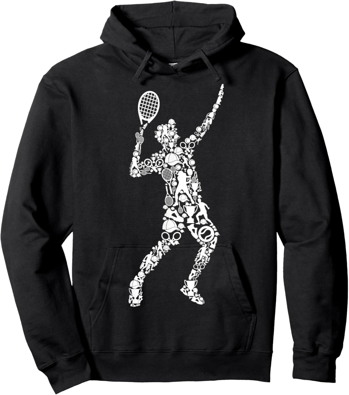 Tennis Player Tennis Men Children Boys Hoodie - Hoodie | Black