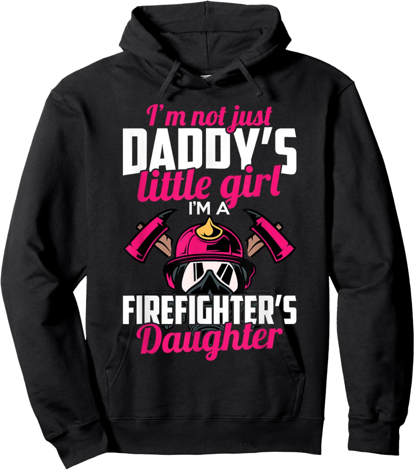 Firefighter Daughter Design for Kids Firefighter Toddler Hoodie - Hoodie | Black