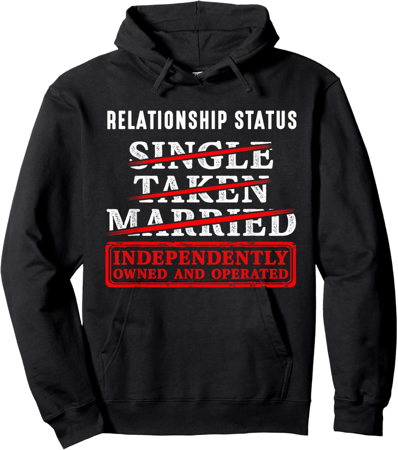 Relationship Status Independently Single Divorced Ex Wife Hoodie - Hoodie | Black