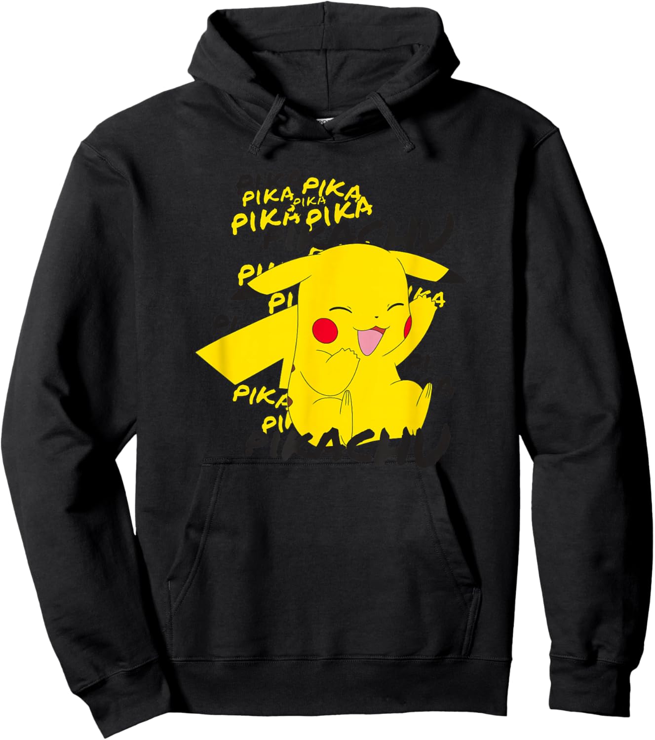Pokémon Pikachu Cracks A Joke Laughing Small Hoodie - Hoodie | Black