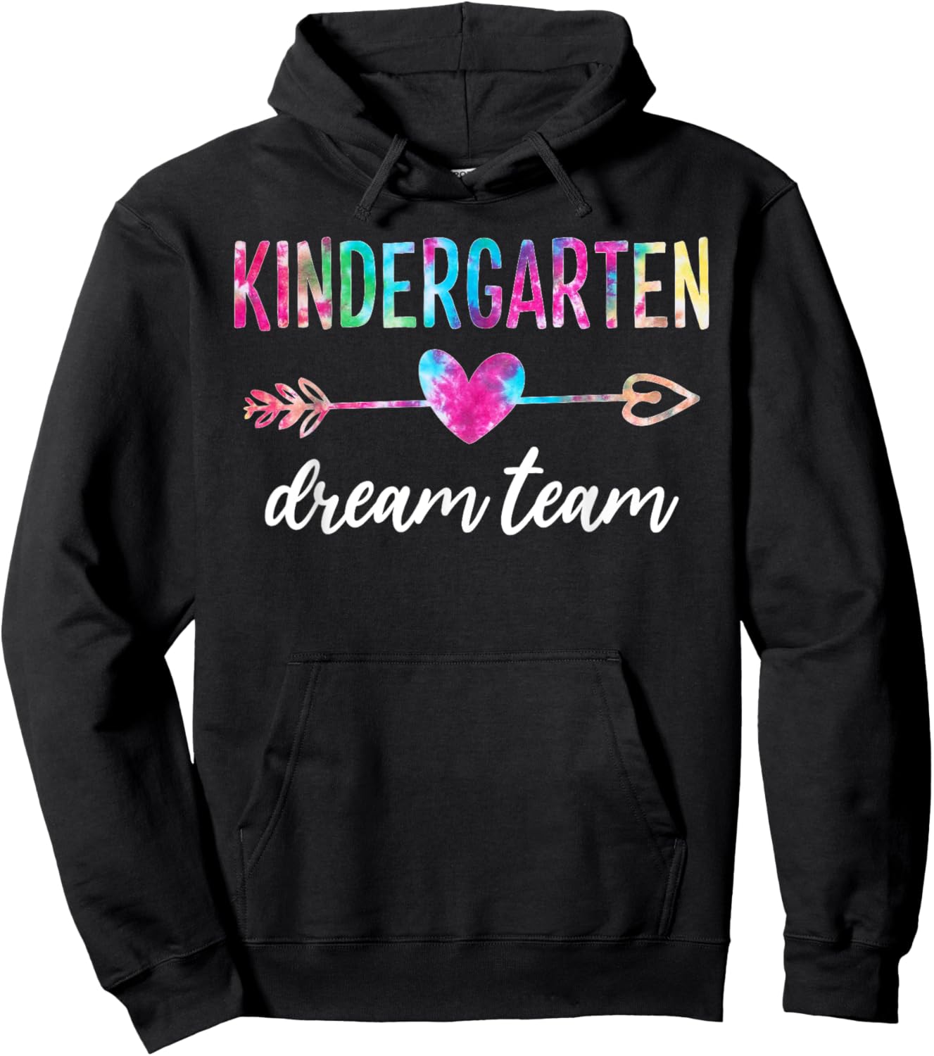 Kindergarten Dream Team Students Teachers Back to School Hoodie - Hoodie | Black