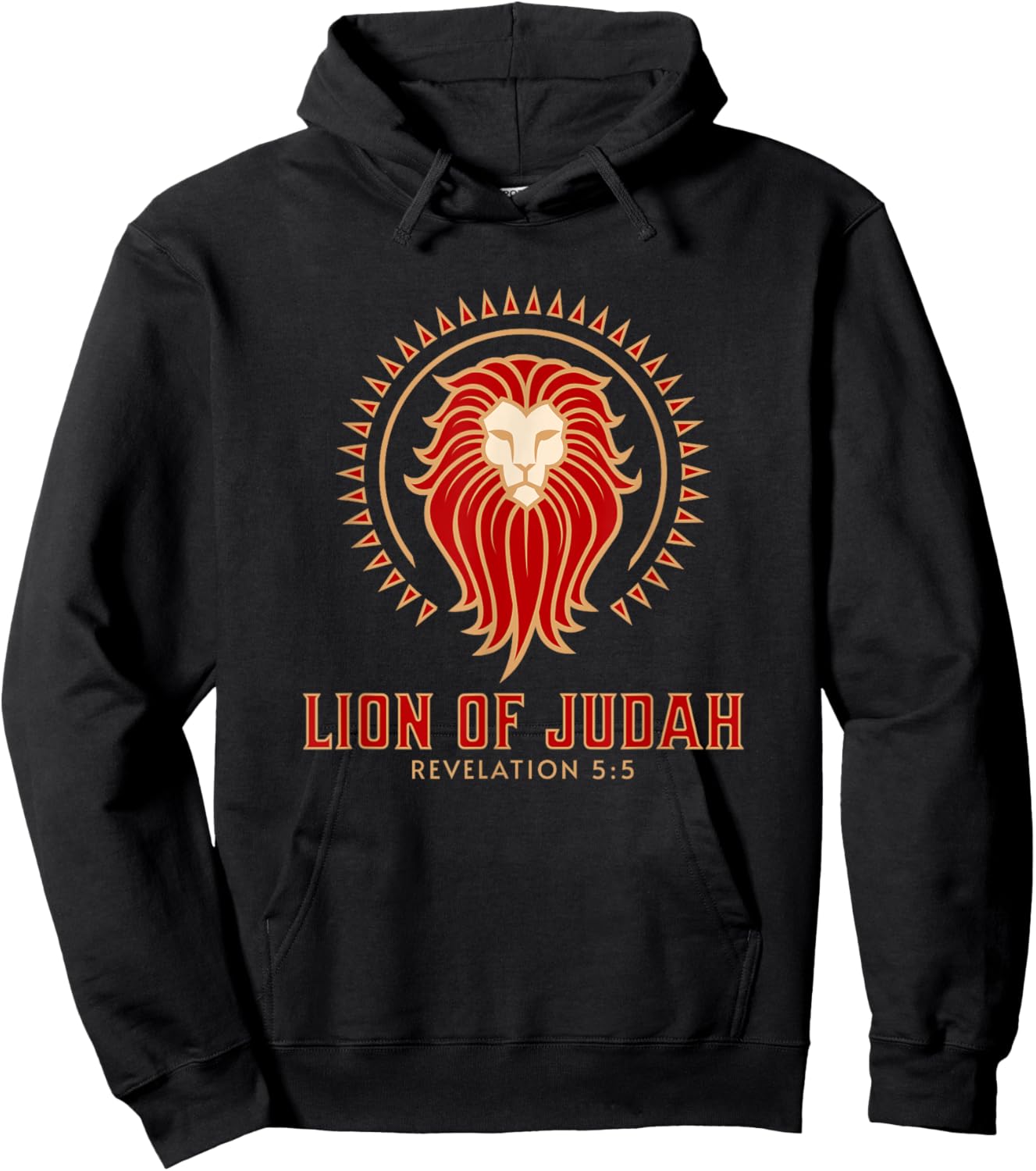 Lion of Judah / Revelation 5:5 / Jesus Savior Of The World Hoodie - Hoodie | Black