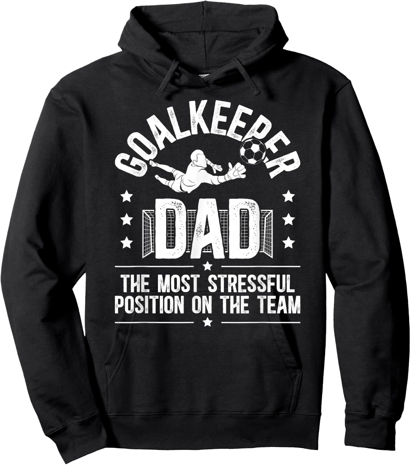 Funny Soccer Goalkeeper Dad Of A Soccer Goalie Father Hoodie - Hoodie | Black