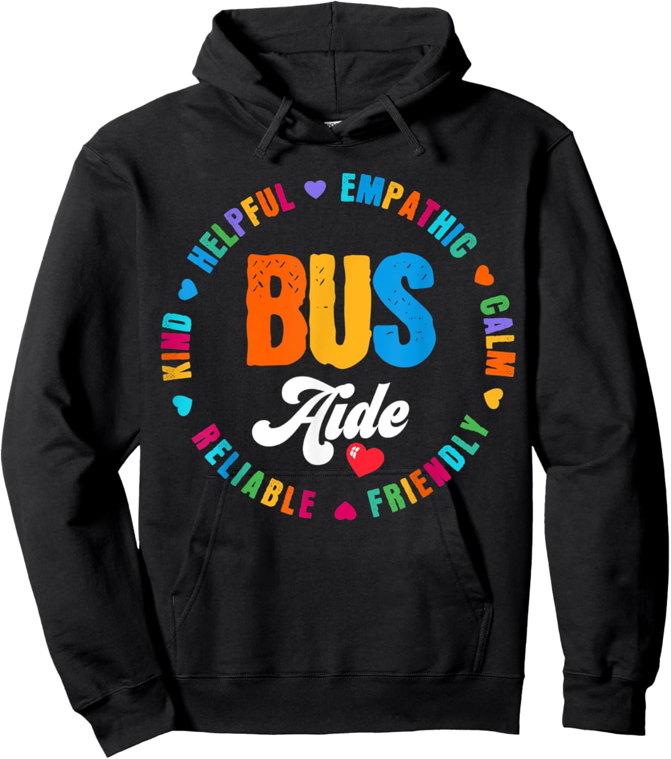 Bus Aide Matching Group Squad Back to School For Bus Team Hoodie - Hoodie | Black