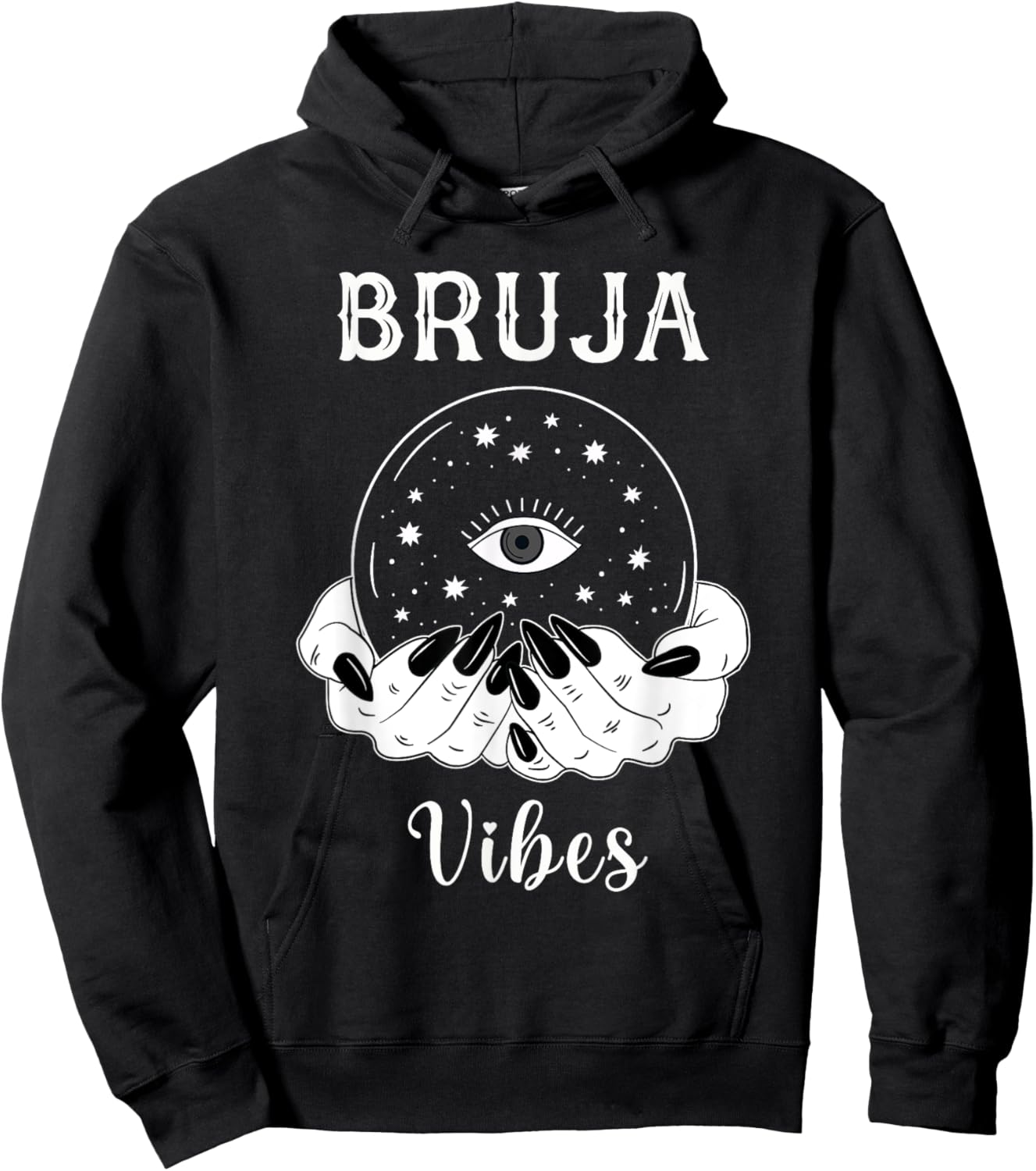 Bruja Vibes Mexican Dia de Muertos Halloween Bruja Hoodie - Hoodie | Black