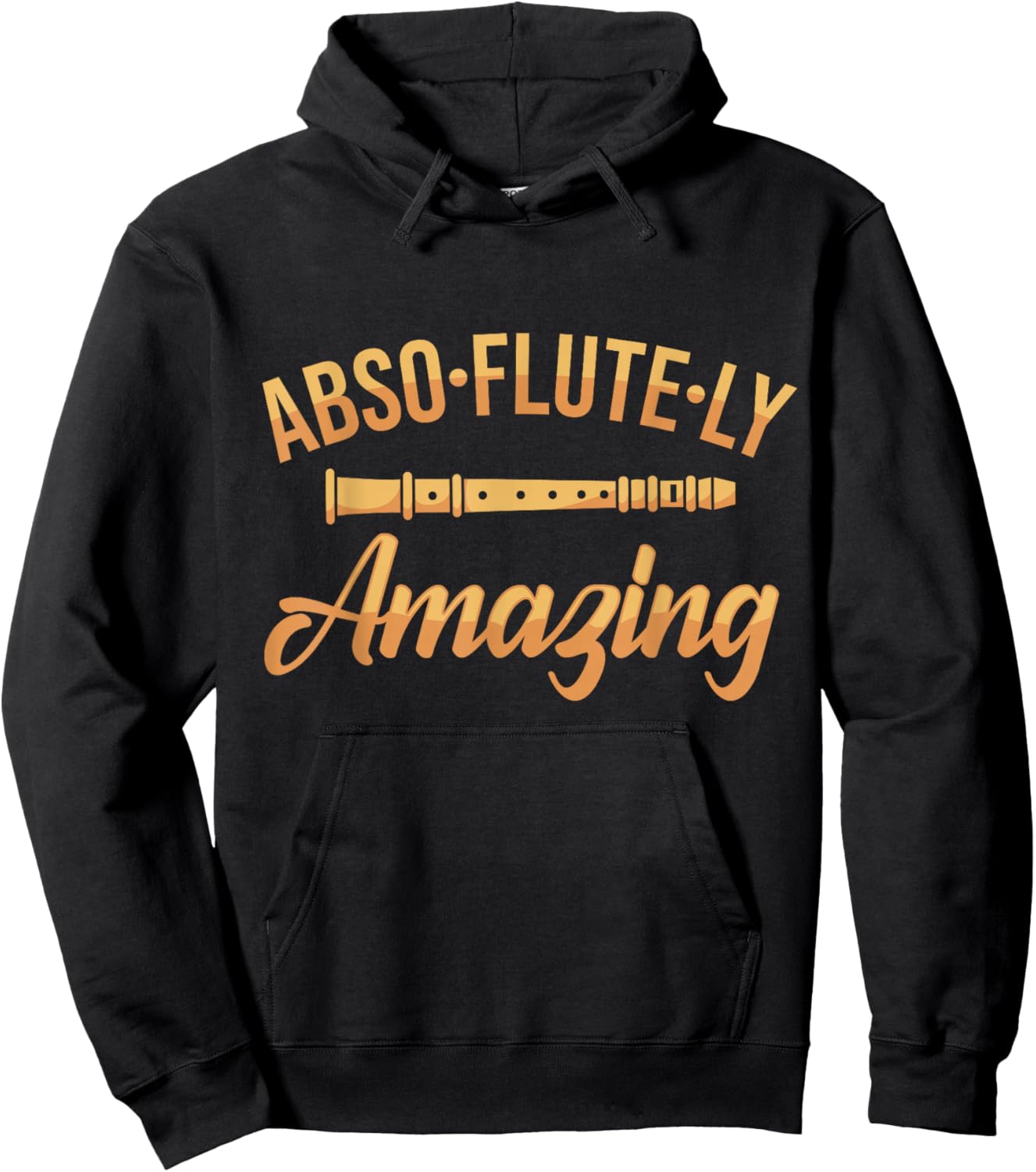 Flute Player Word Game Flute Joke Flute I Fantastic Hoodie - Hoodie | Black
