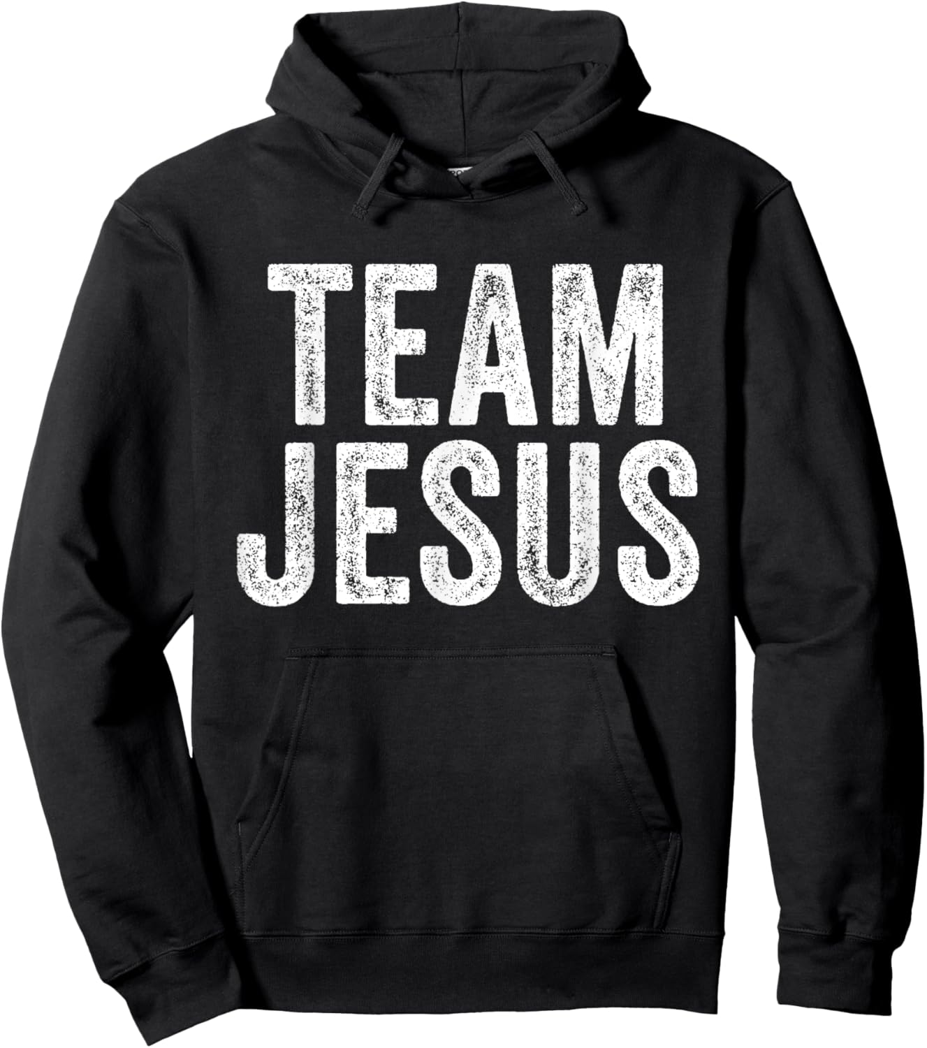 Team Jesus Religious Christian Believer Faith Christ Vintage Hoodie - Hoodie | Black