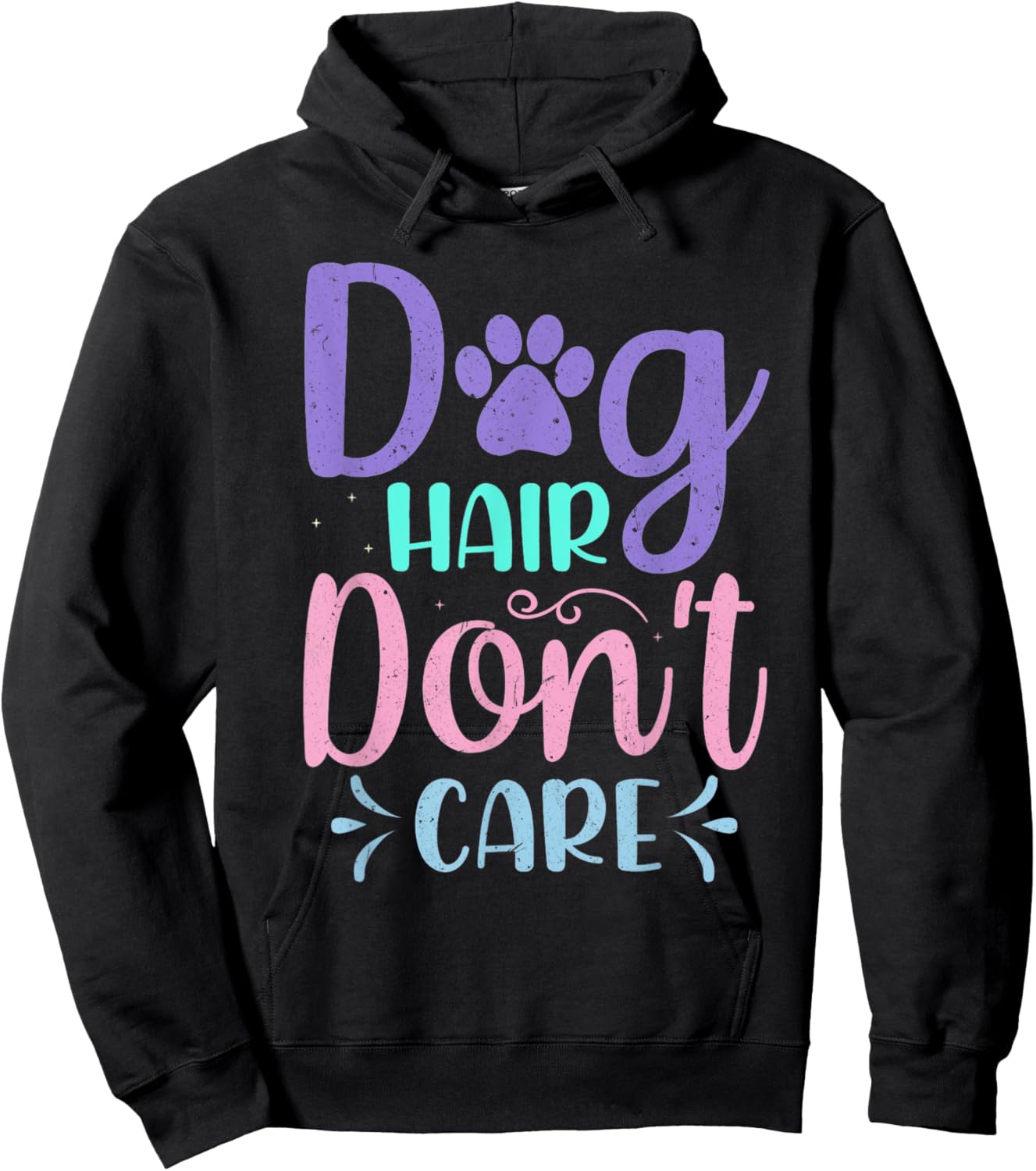 Dog Groomer Dog Hair I Don’t Care Furologist Pet Grooming Women Kids Hoodie - Hoodie | Black