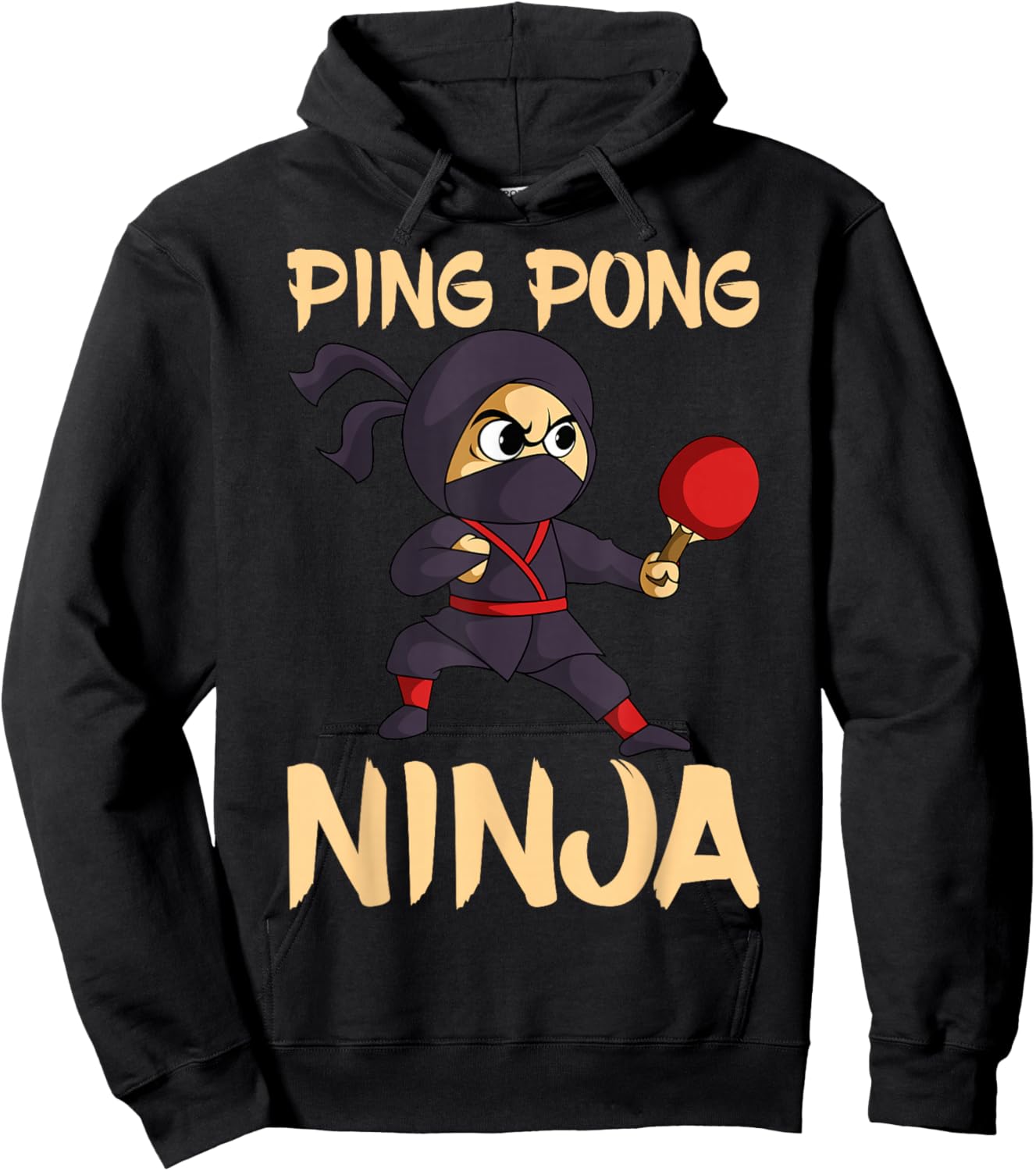 Table Tennis Ping Pong Ninja Lover Hoodie - Hoodie | Black