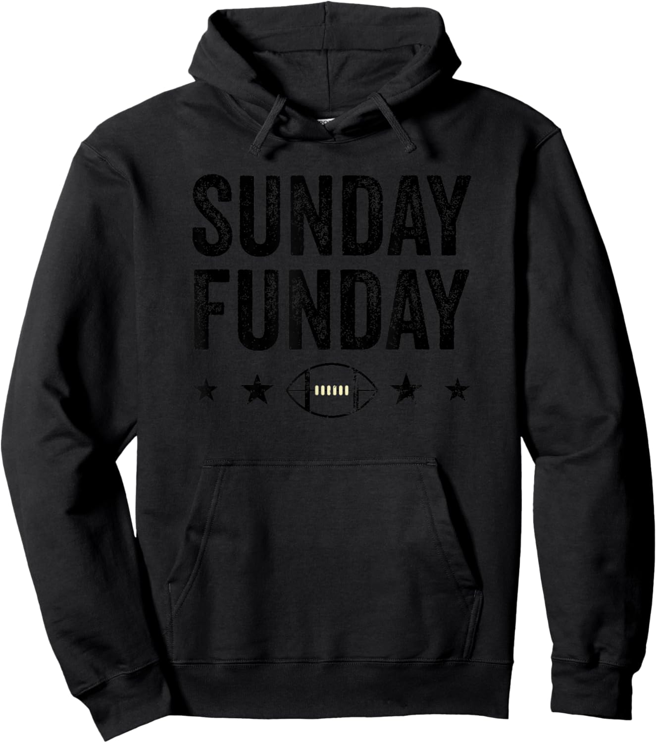 Sunday Funday Game Day Is The Best Day American Football Hoodie - Hoodie | Black
