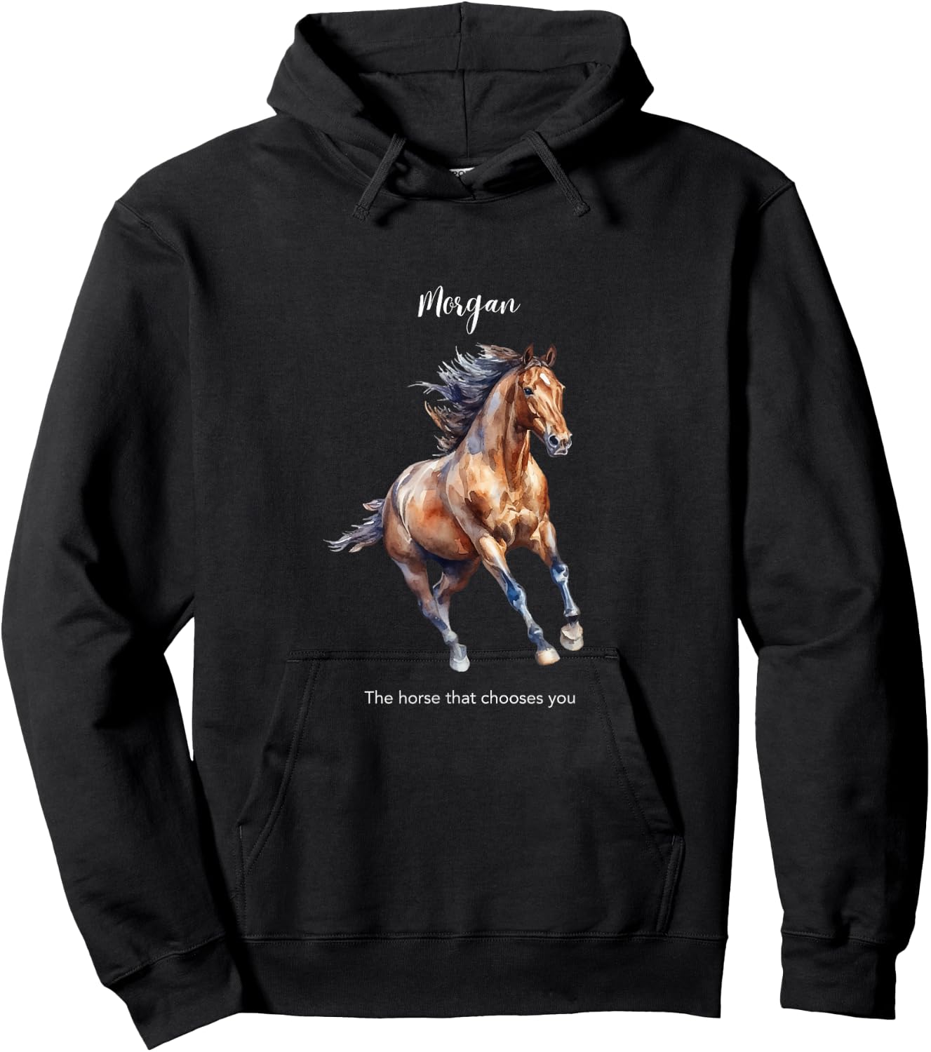 Morgan Horse Hoodie - Hoodie | Black