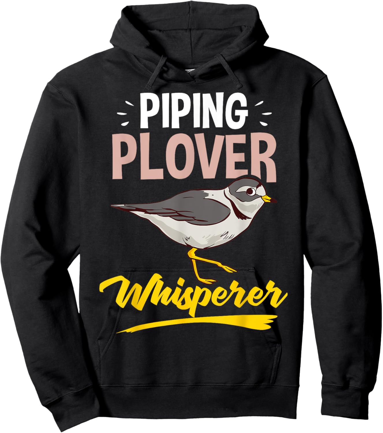 Piping Plover Bird Funny Cute Animal Watching Hoodie - Hoodie | Black