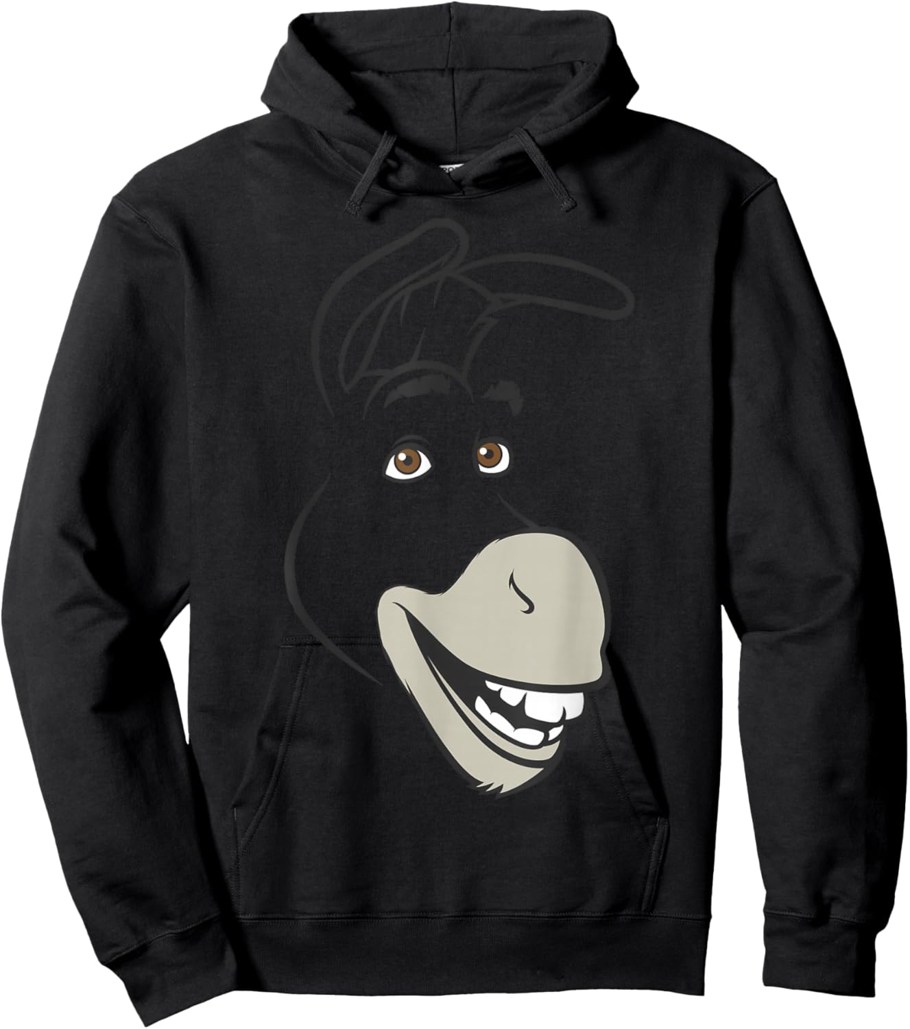 Shrek Big Face Donkey Hoodie - Hoodie | Black