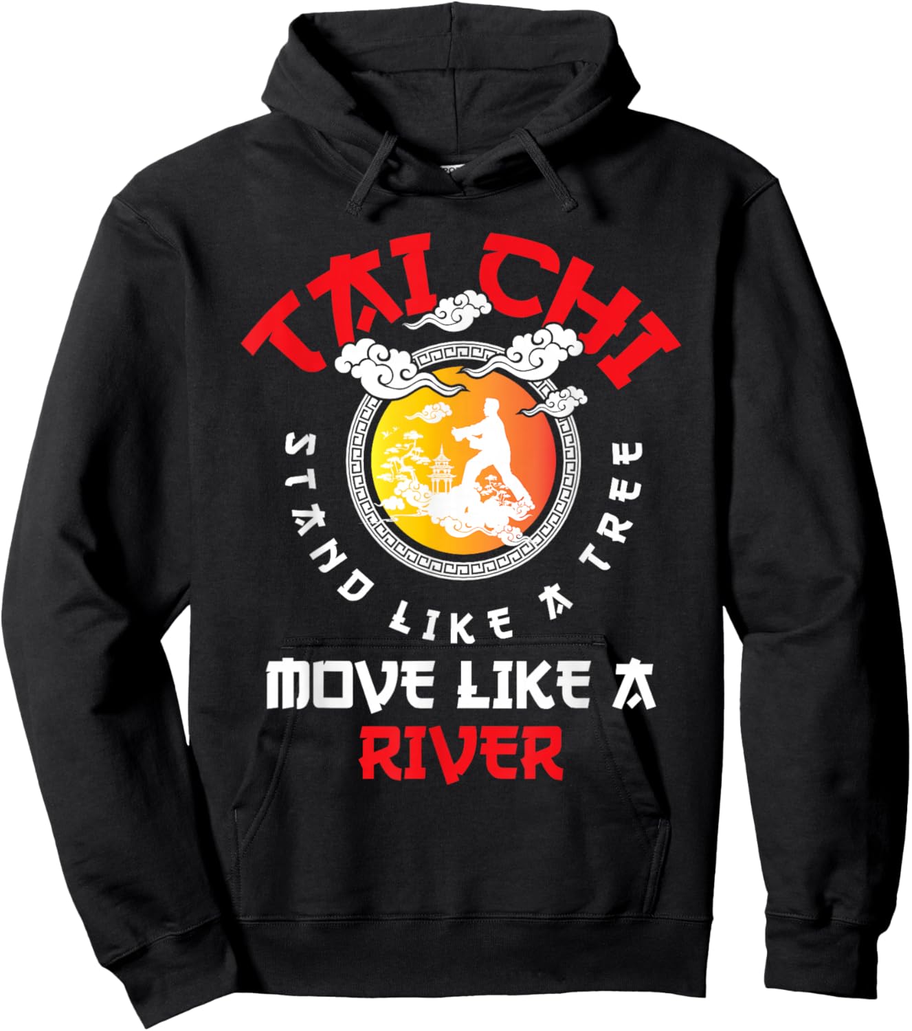 Tai Chi Stand Like A Tree - Mind Body Spiritual Meditation Hoodie - Hoodie | Black