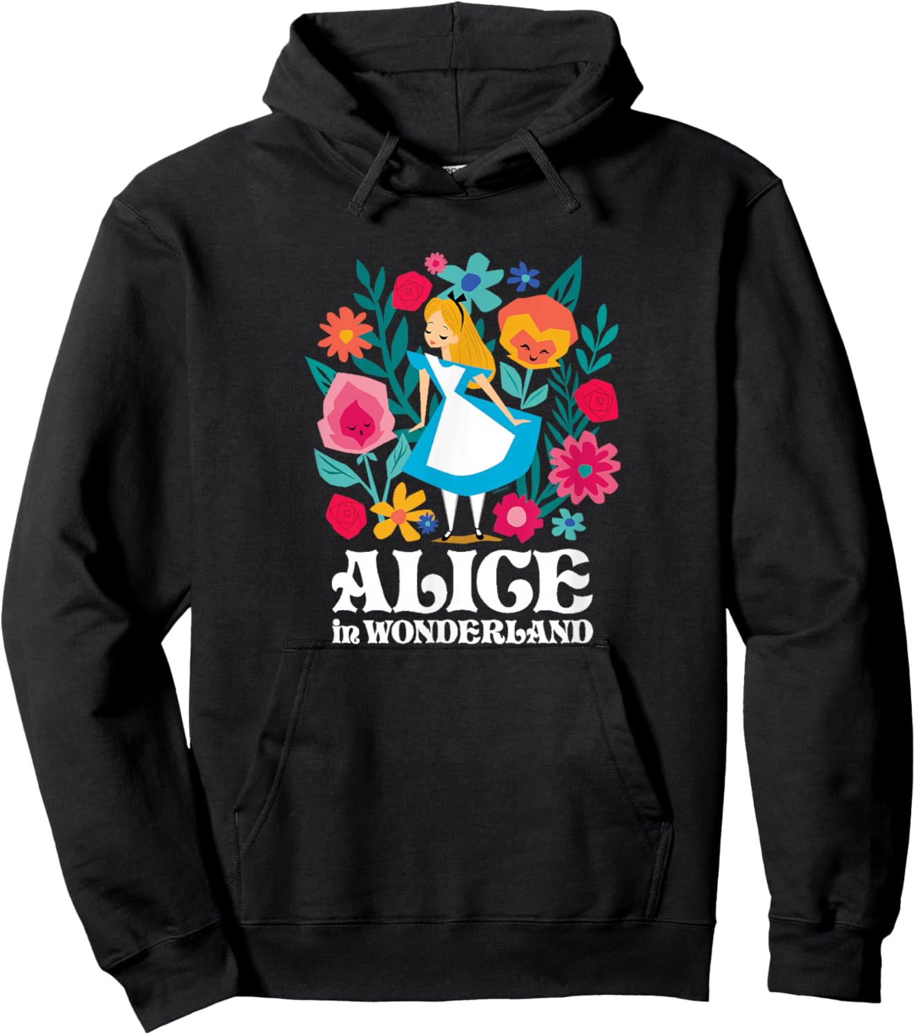 Alice In Wonderland - Flower Forest Hoodie - Hoodie | Black