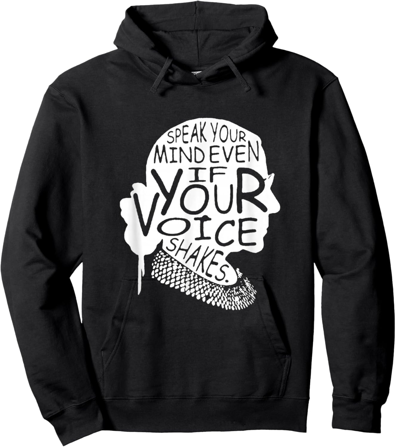 RBG Ruth Bader Ginsburg Feminist Political Gift Small Hoodie - Hoodie | Black