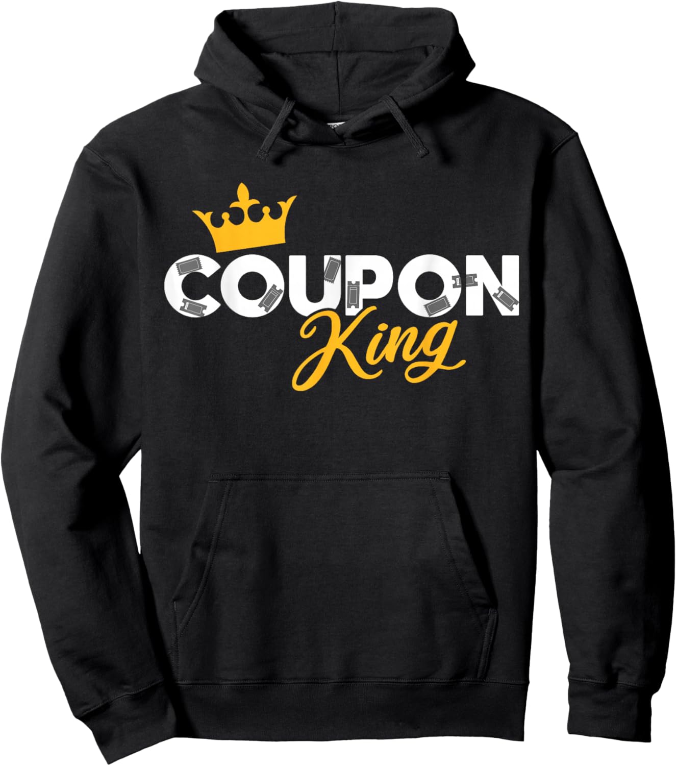 Couponer Couponing Crown Coupon King Hoodie - Hoodie | Black