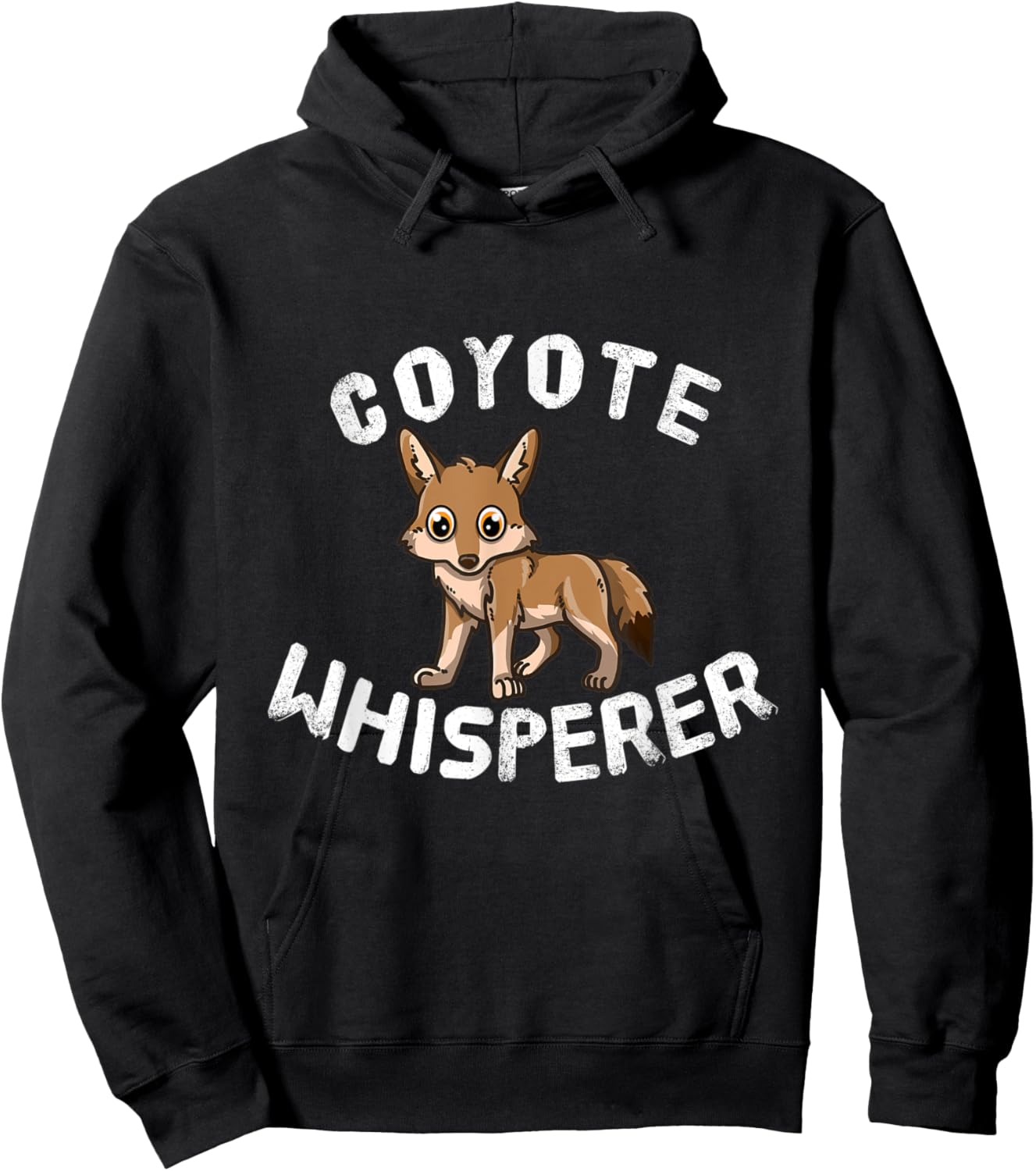 Funny Coyote Lover Coyote Whisperer Hoodie - Hoodie | Black
