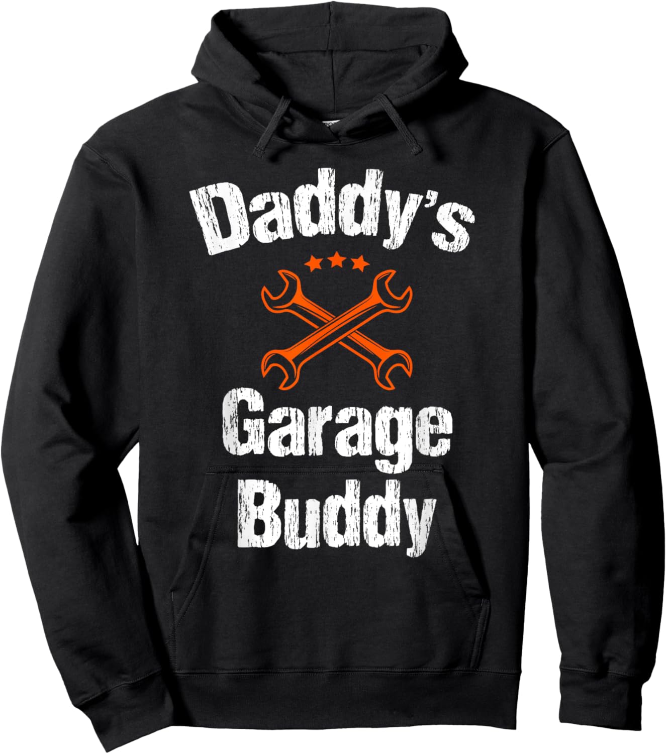 daddy's garage buddy Funny Kid's Hoodie - Hoodie | Black