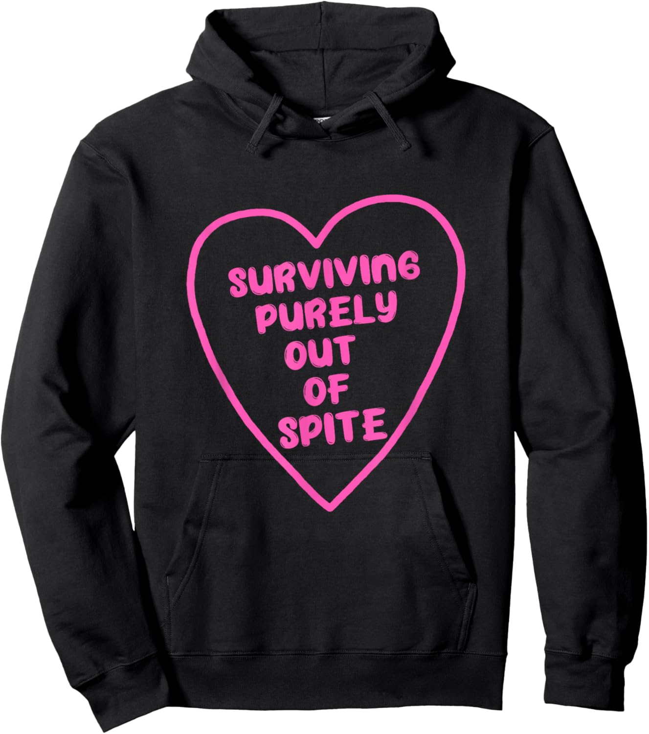 Surviving Purely Out Of Spite Apparel Hoodie - Hoodie | Black