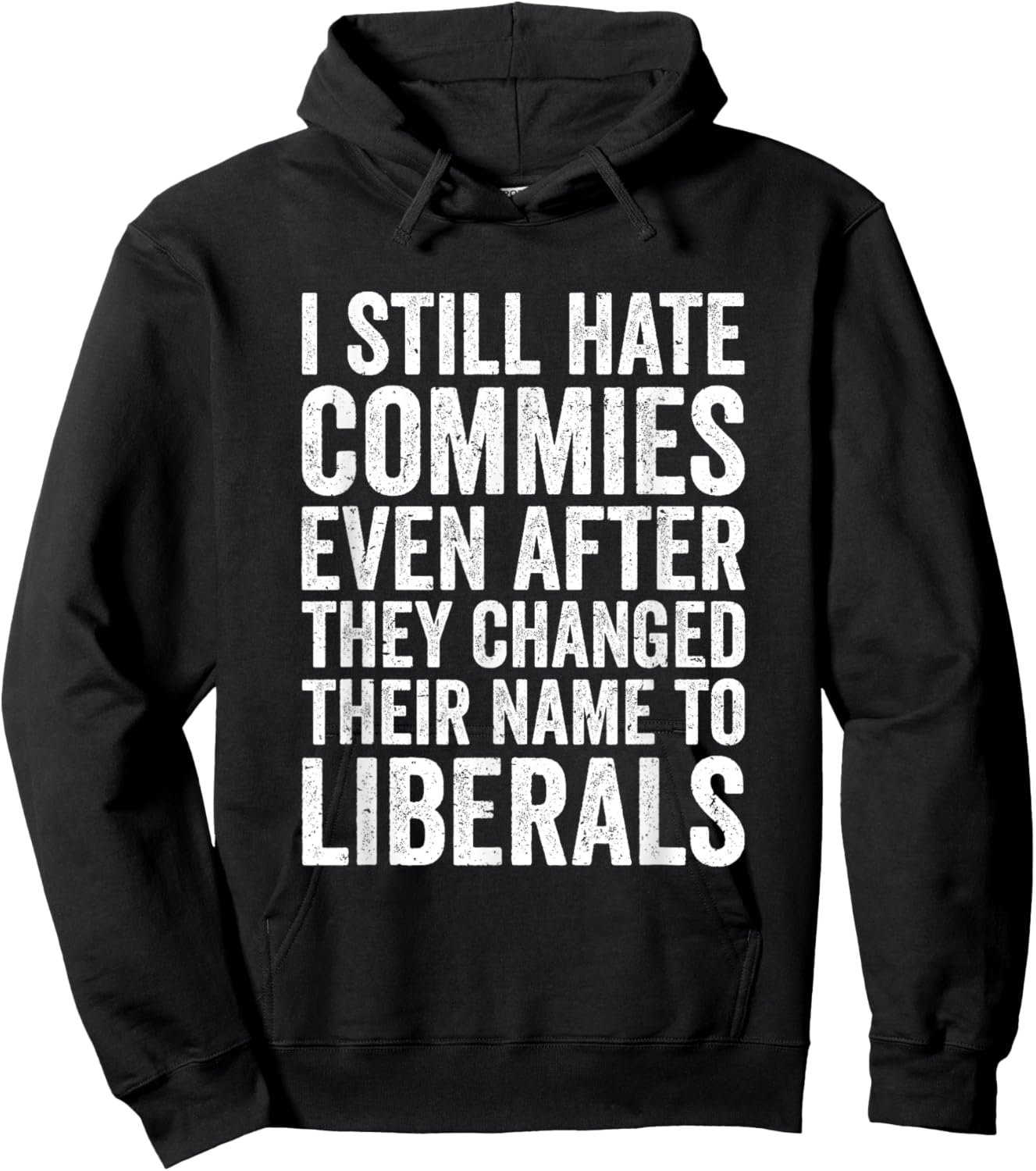 Funny Anti Socialist Communist Pro America Patriotic Hoodie - Hoodie | Black