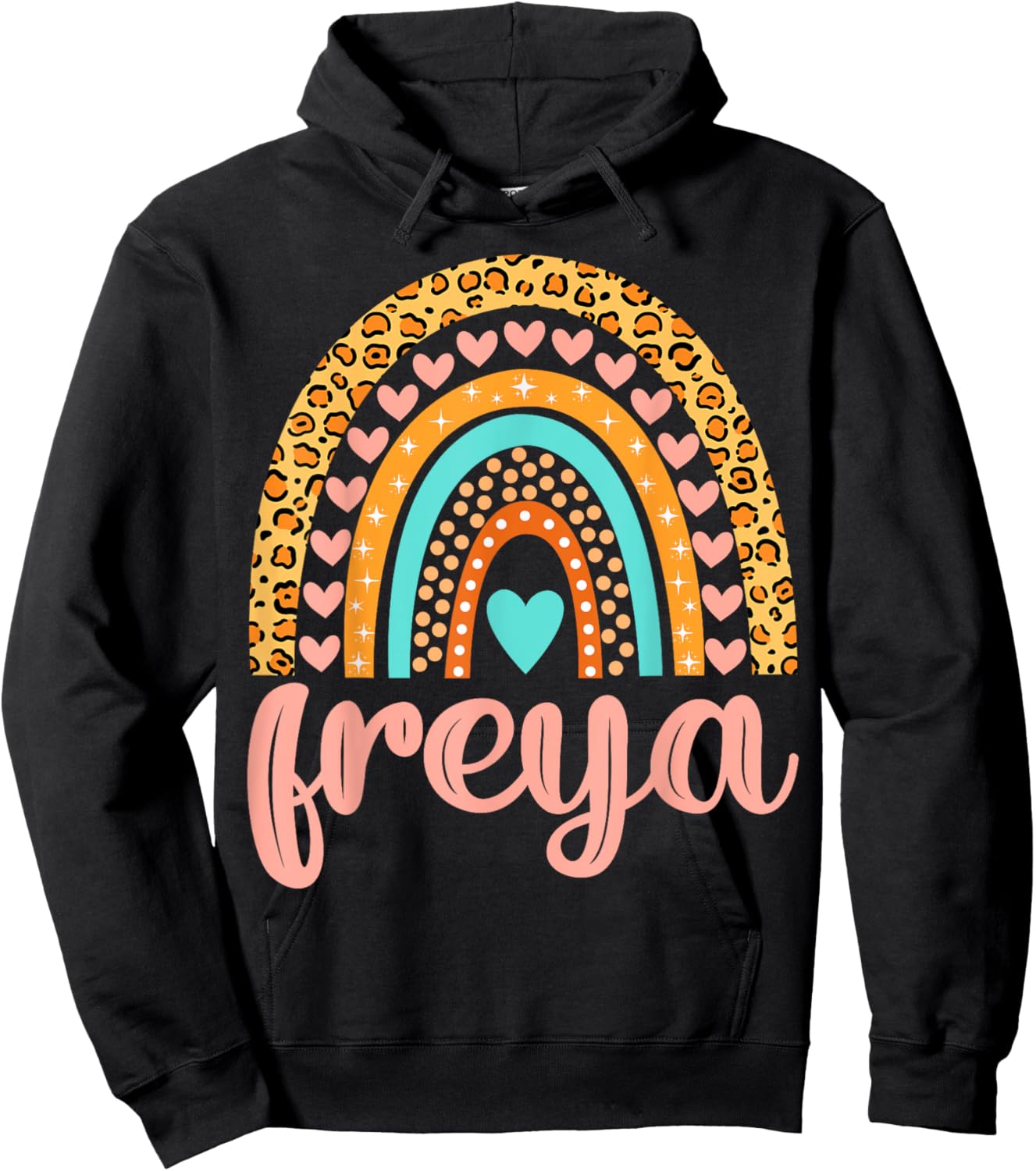 Freya Freya Name Birthday Shirt Gift Hoodie - Hoodie | Black