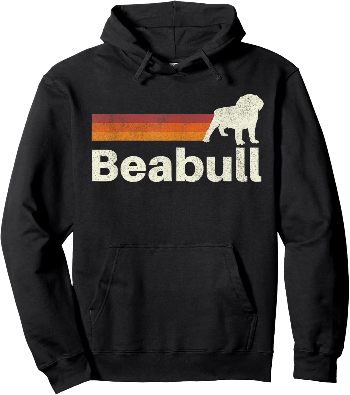 Vintage Beabull Retro Mom Dad Dog Hoodie - Hoodie | Black