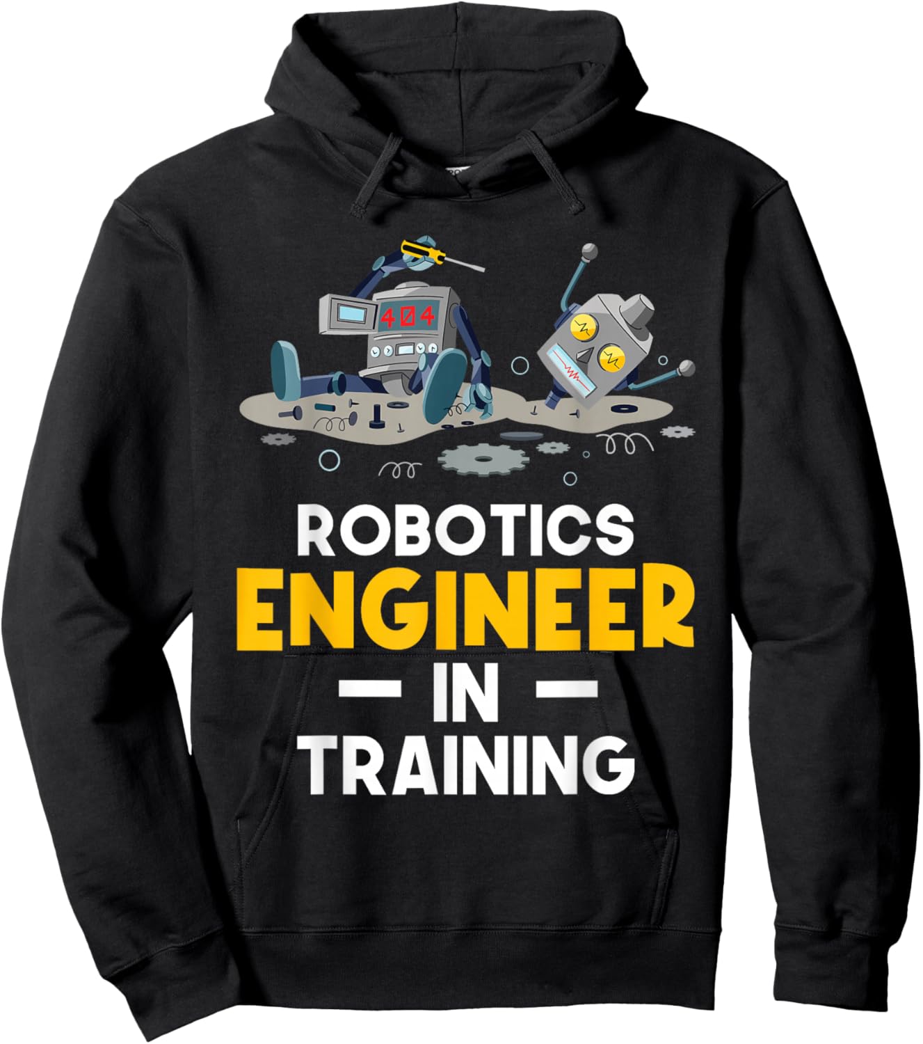 Robotics Engineer In Training - Robot Lover Cyborg Hoodie - Hoodie | Black