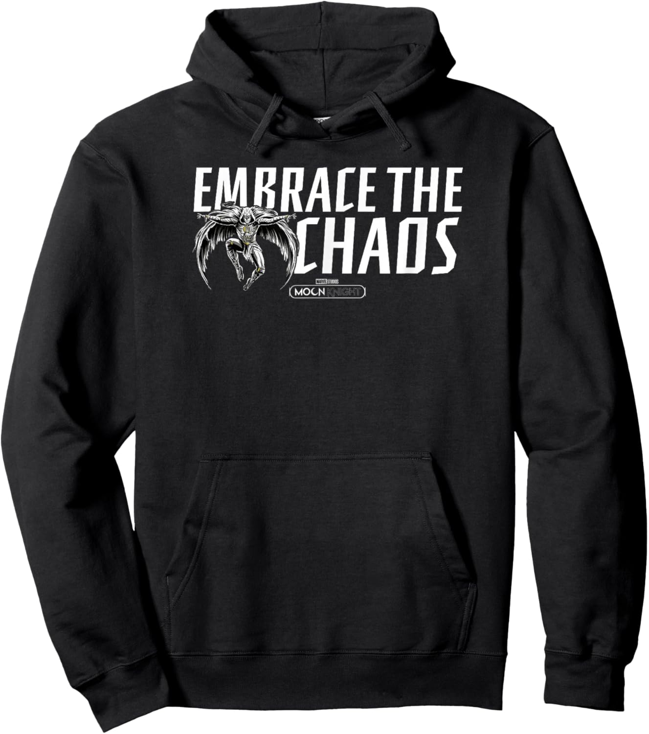 Marvel Moon Knight Embrace The Chaos Jumping Logo Hoodie - Hoodie | Black