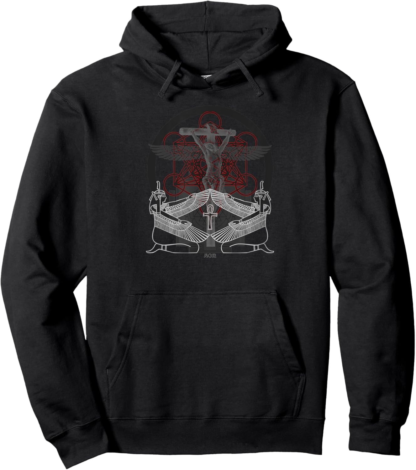 Ancient Egyptian Gnostic Christ Esoteric Sacred Geometry Hoodie - Hoodie | Black