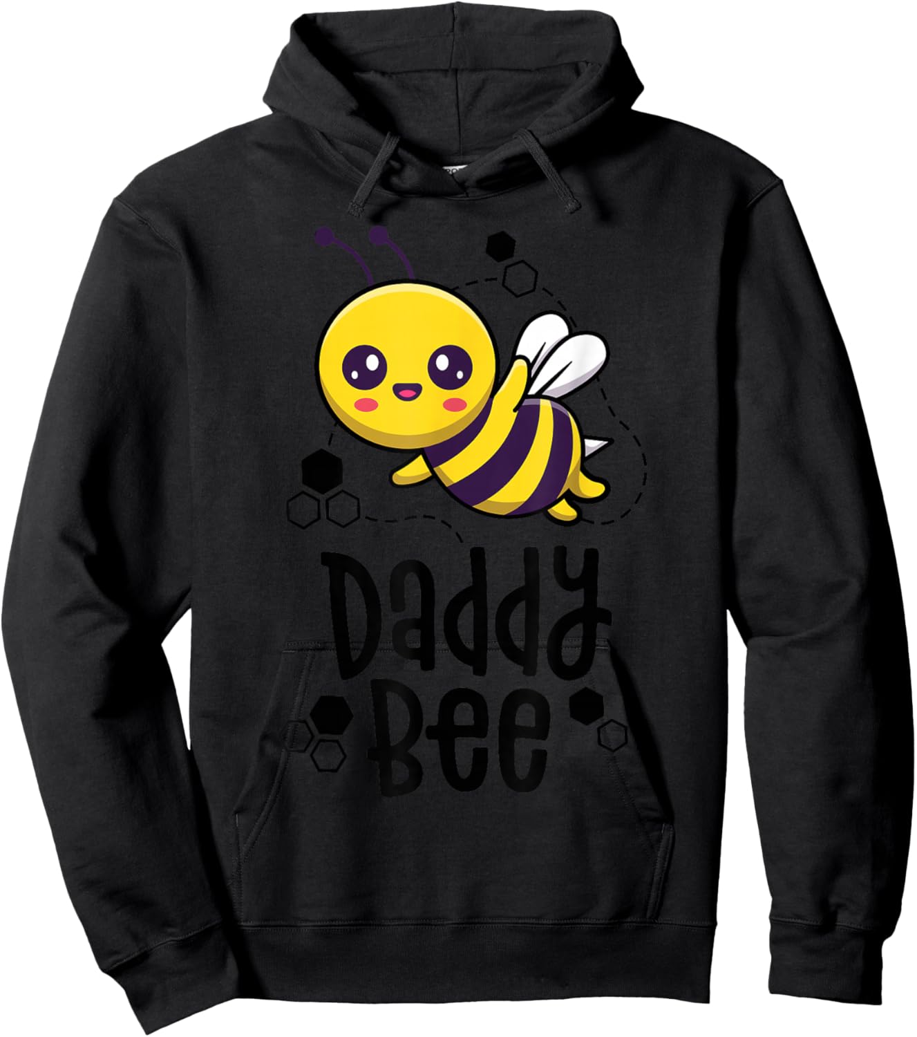 Family Bee Shirts Dad Daddy First Bee Day Outfit Birthday Hoodie - Hoodie | Black