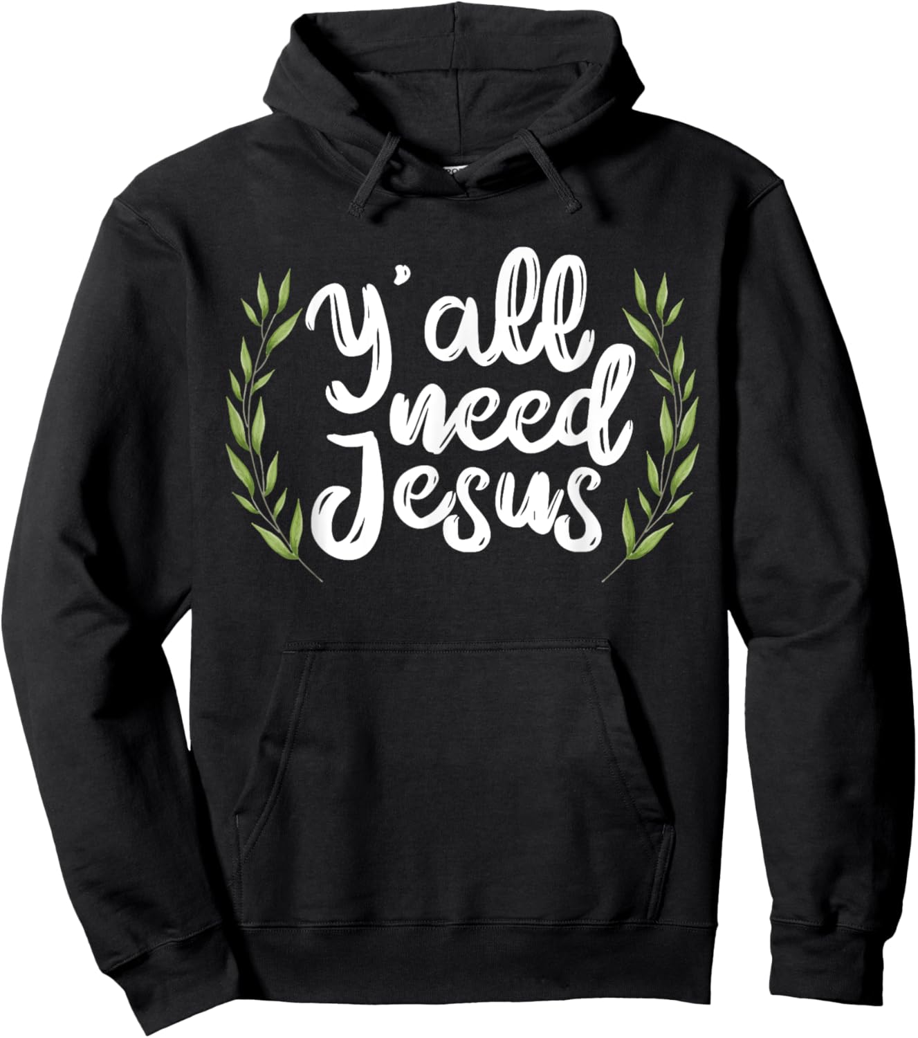 Yall Need Jesus for a Cool Christian Sayings Hoodie - Hoodie | Black