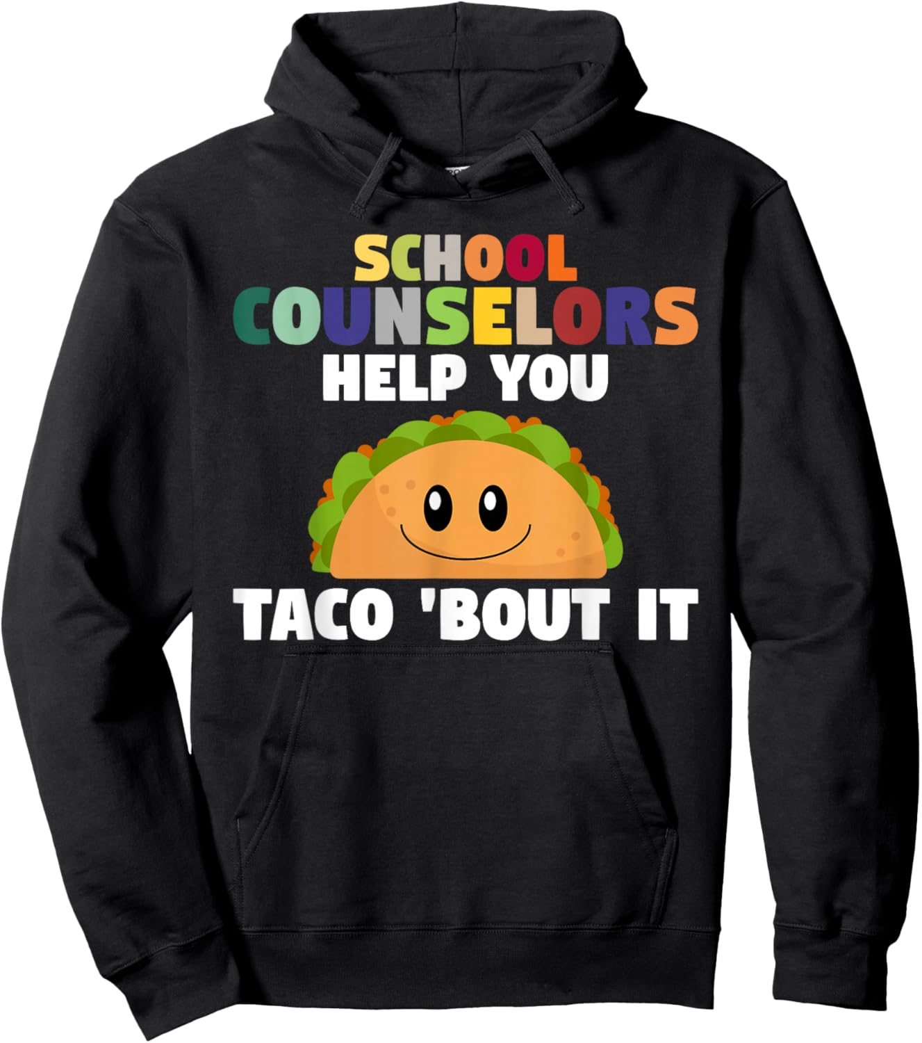 Tacos School Counseling Mexican Guidance School Counselor Hoodie - Hoodie | Black