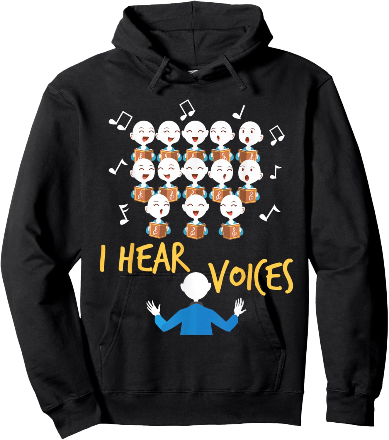 I Hear Voices - Chorister Show Choir Singer Choir Director Hoodie - Hoodie | Black