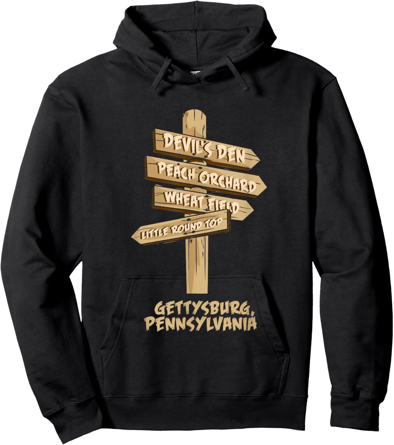 Gettysburg Pennsylvania American civil war - US History Hoodie - Hoodie | Black