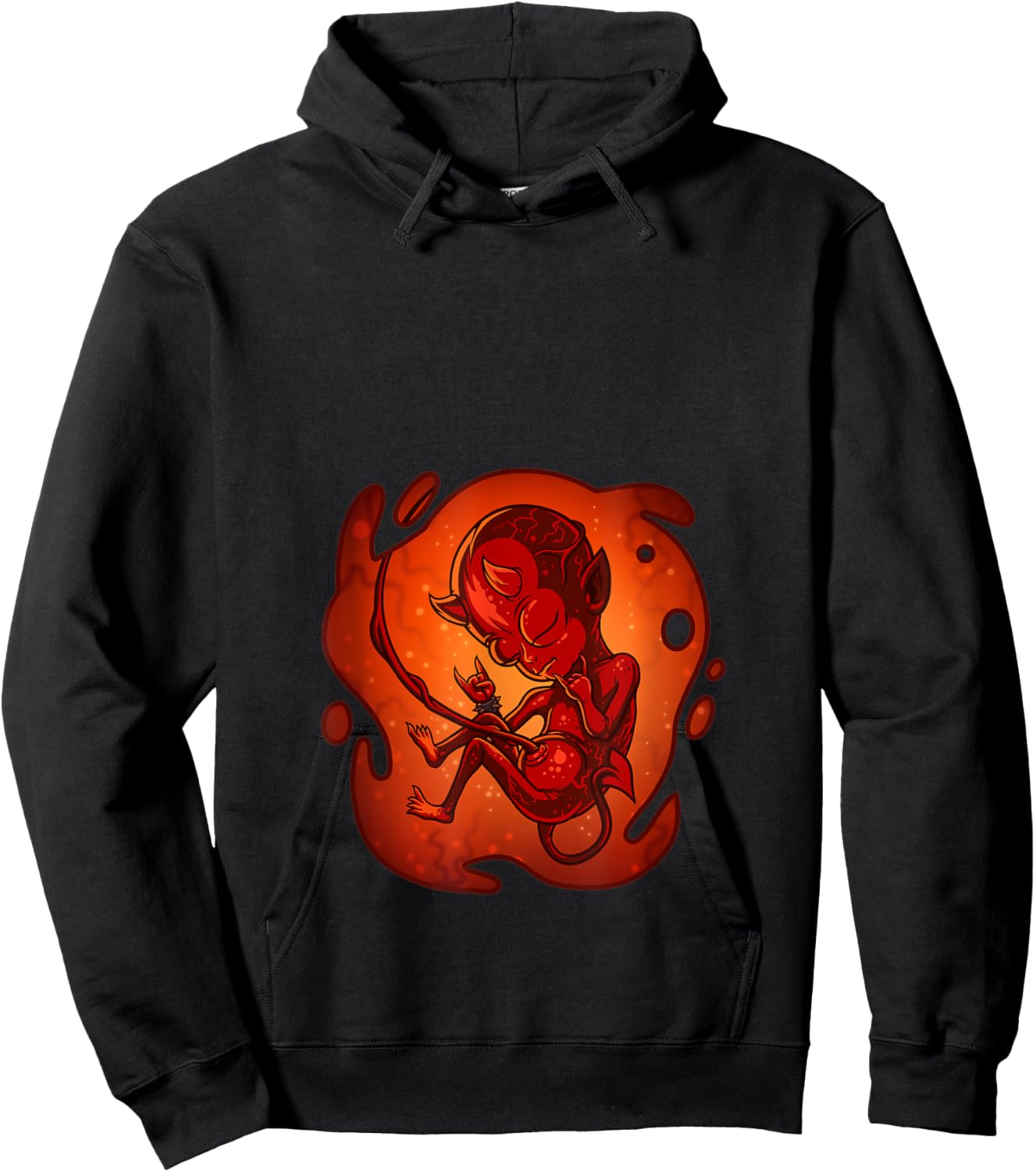 Hell Spawn Pregnancy - Expecting Mom Design Hoodie - Hoodie | Black