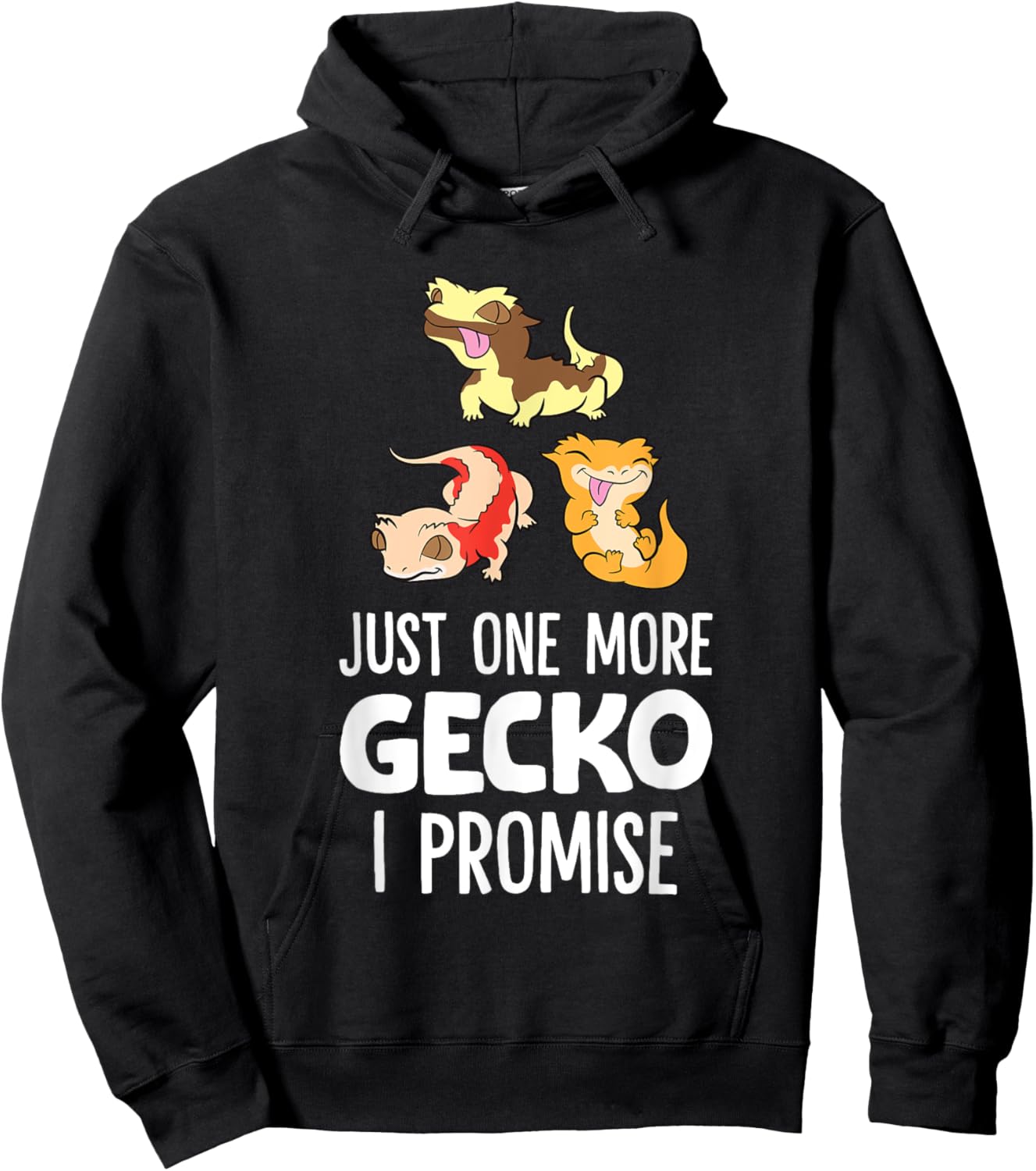 Just One More Crested Gecko I Promise Crested Gecko Owner Hoodie - Hoodie | Black