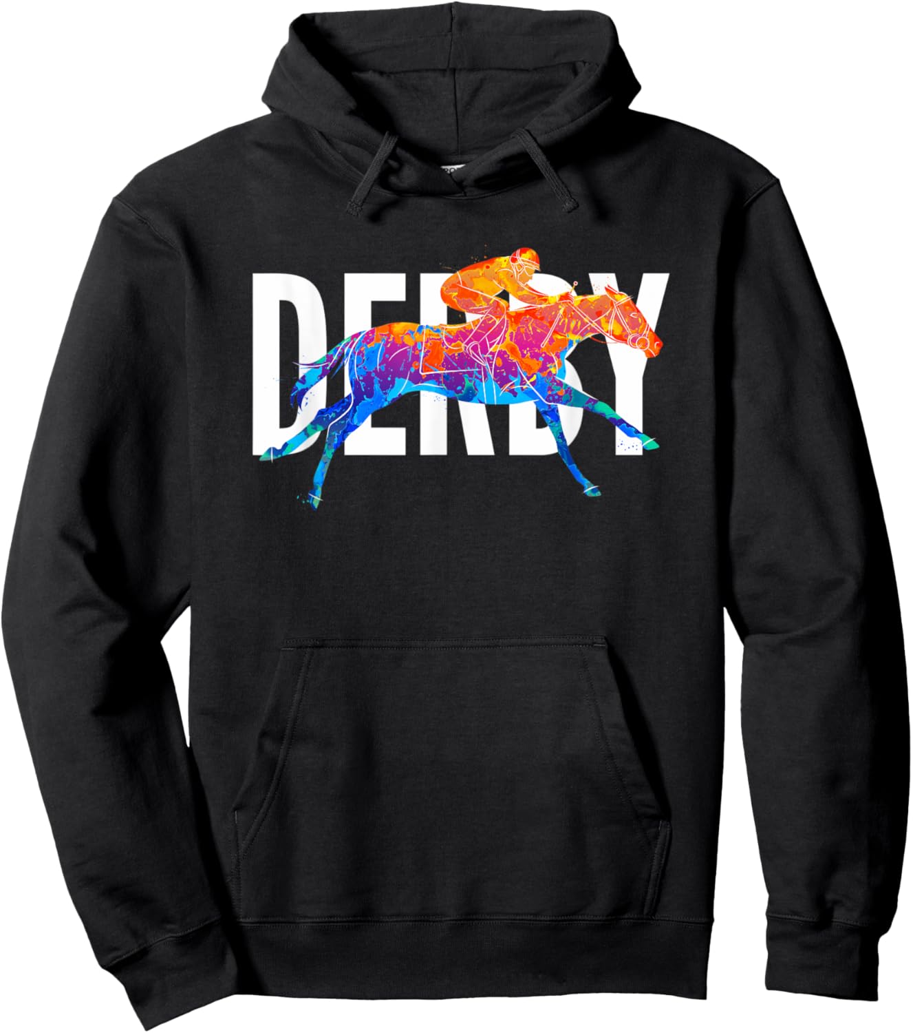 Derby Day Horse Racing Kentucky Epsom 2022 Hoodie - Hoodie | Black