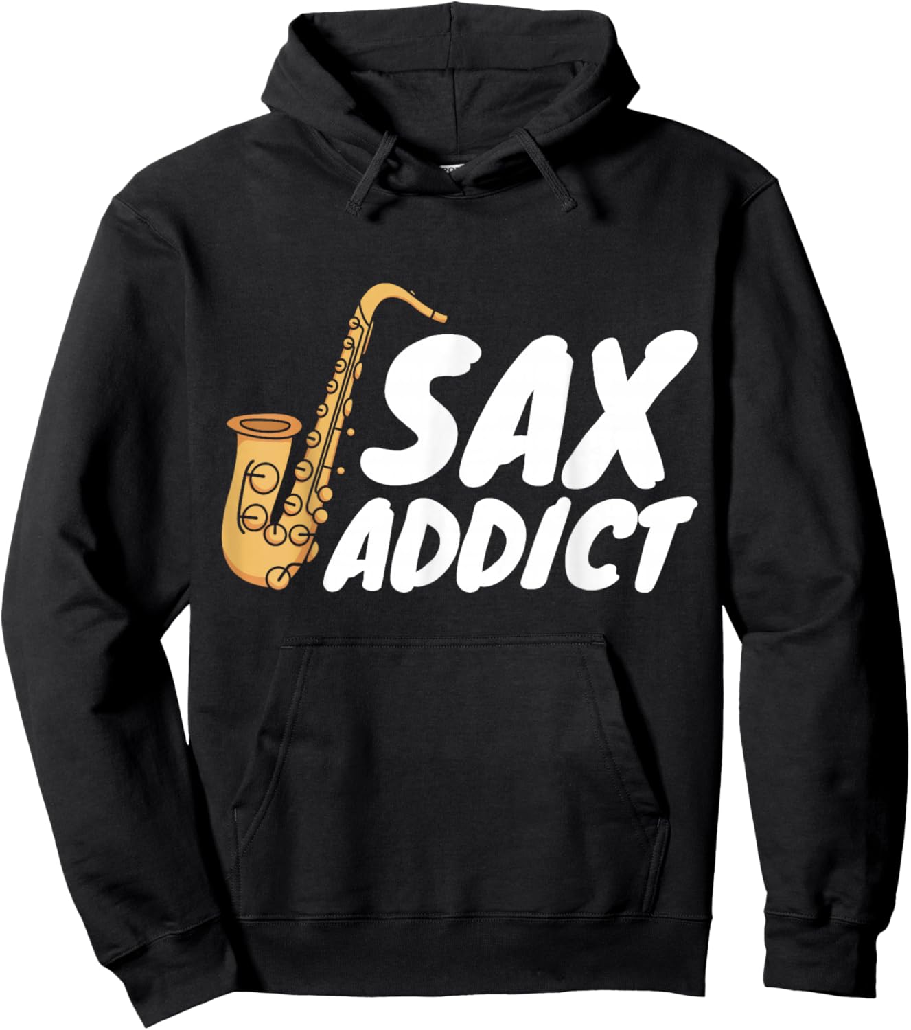 Saxophonist Saxist Sax Addict Saxophone Hoodie - Hoodie | Black