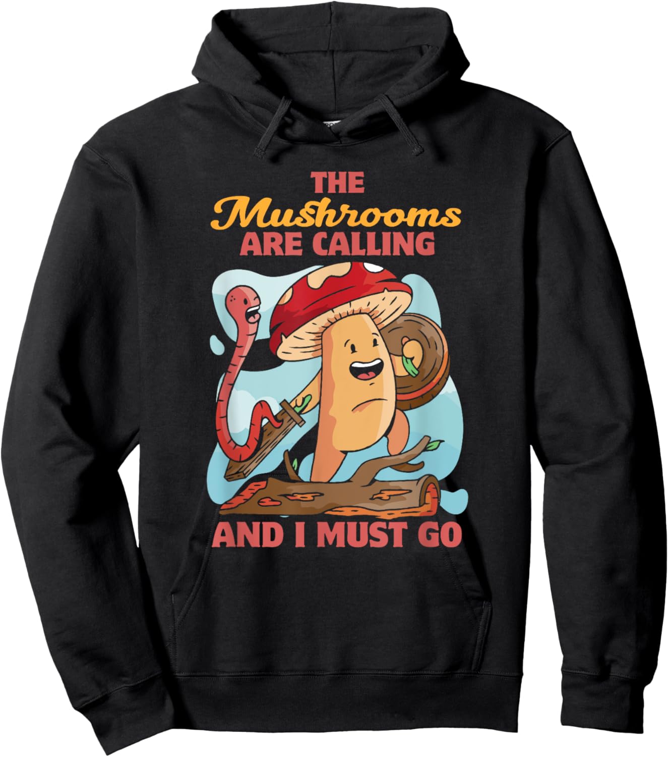 Mycology Fungi Mushroom Collector Hippie Funny Knight Hoodie - Hoodie | Black