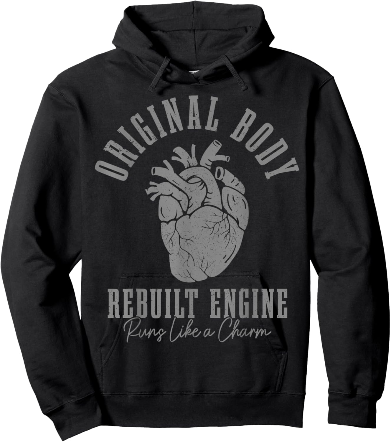 Open Heart Surgery Bypass Original Body Rebuilt Engine Hoodie - Hoodie | Black
