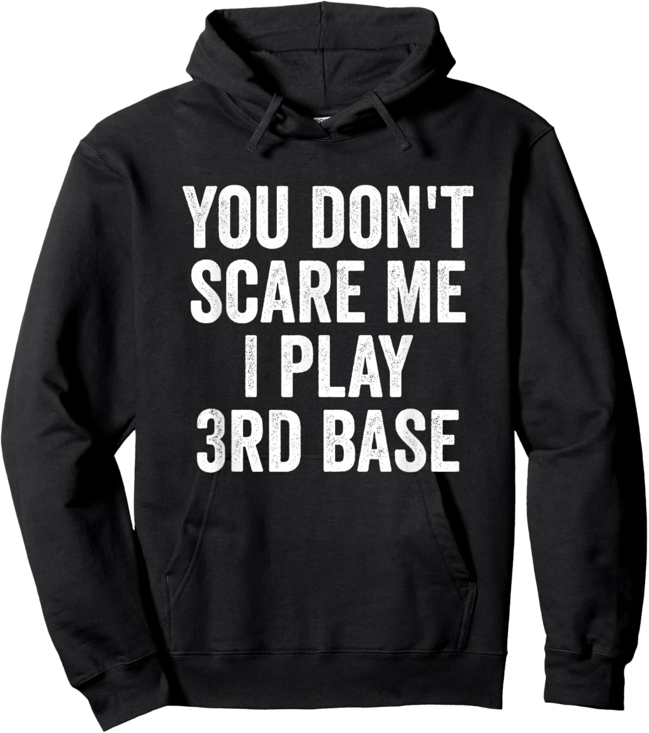 Funny 3rd Base Player Softball Baseball Quote Hoodie - Hoodie | Black