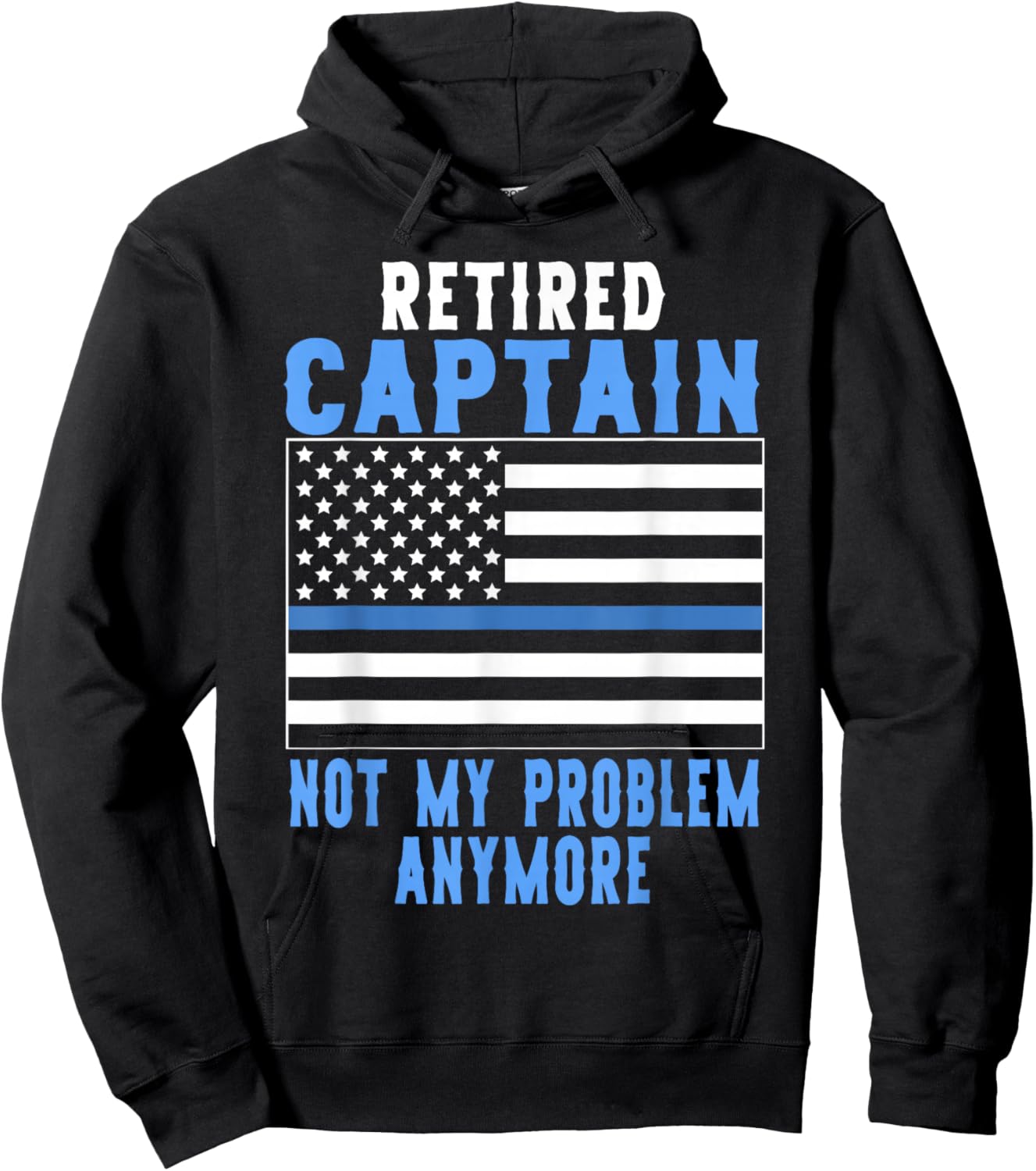 Retired Captain Police Officer Hoodie - Hoodie | Black