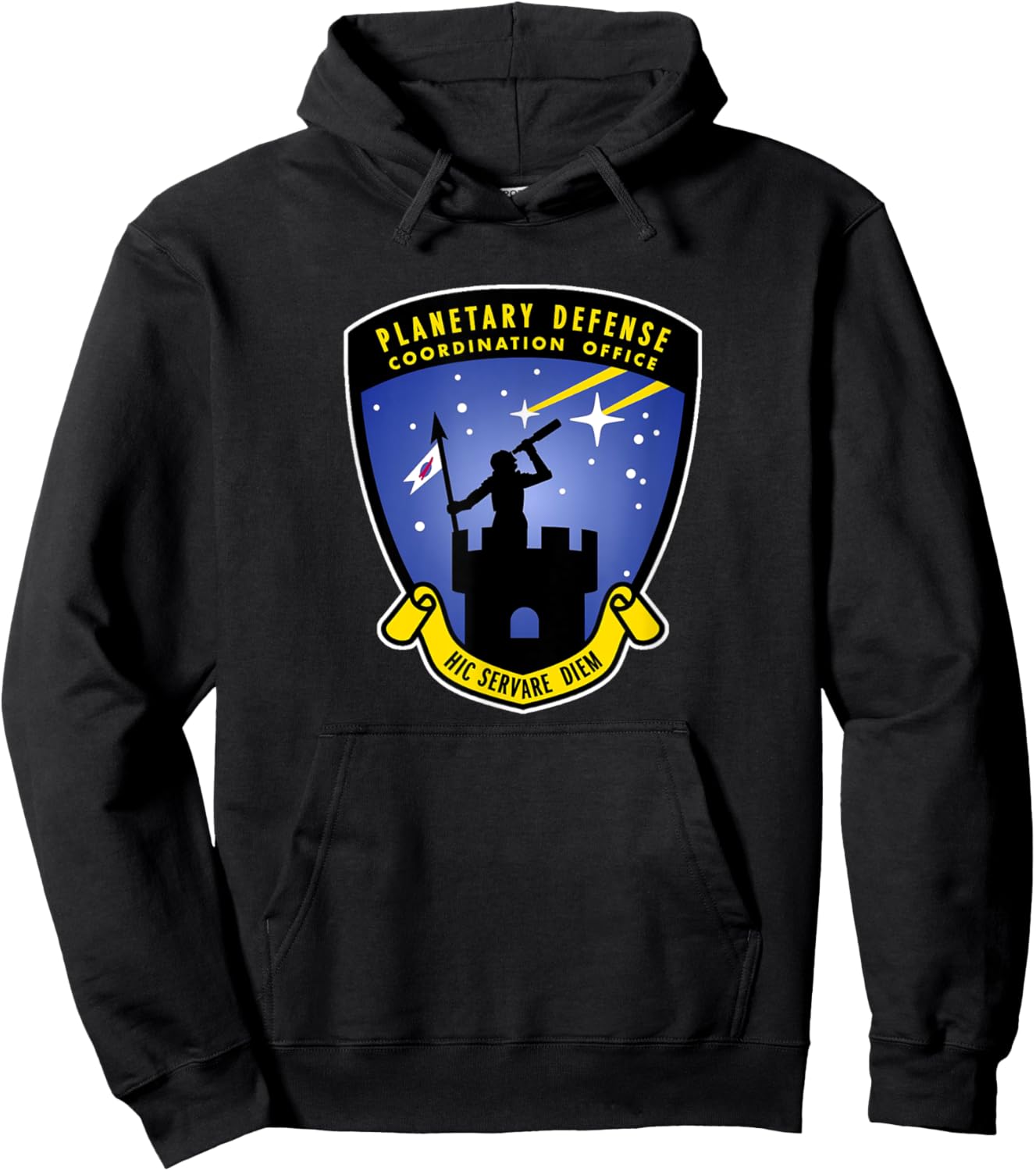 MathWare NASA Planetary Defense Coordination Look Up Hoodie - Hoodie | Black