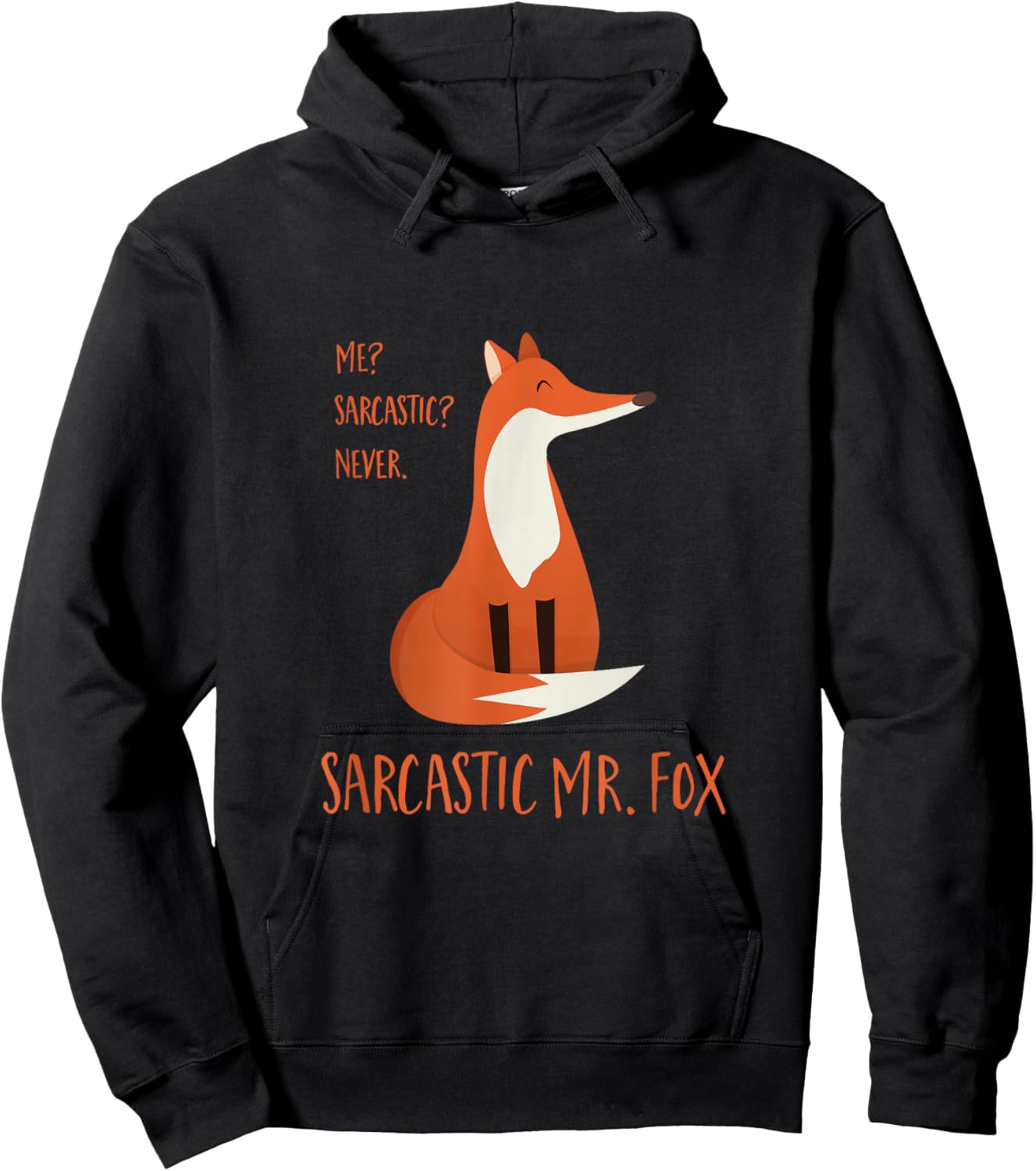 Sarcastic Mr. Fox Hoodie - Hoodie | Black