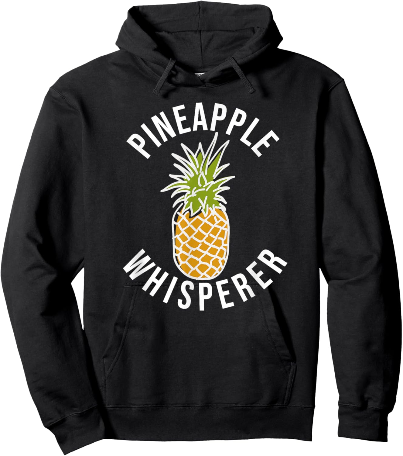 Pineapple Whisperer Funny Pineapple Farmer Hoodie - Hoodie | Black