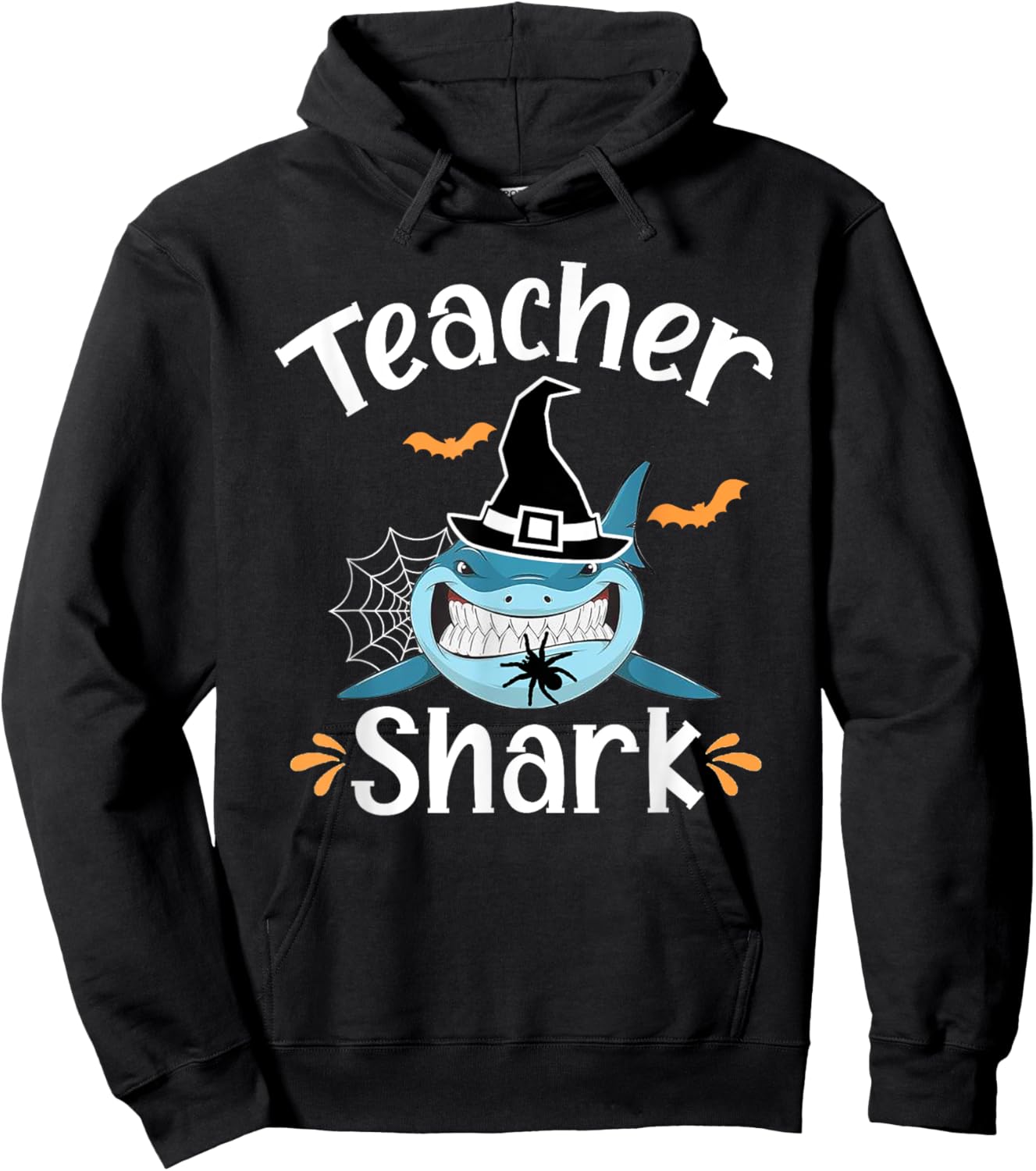 Teacher Shark Funny Halloween Men Women Hoodie - Hoodie | Black