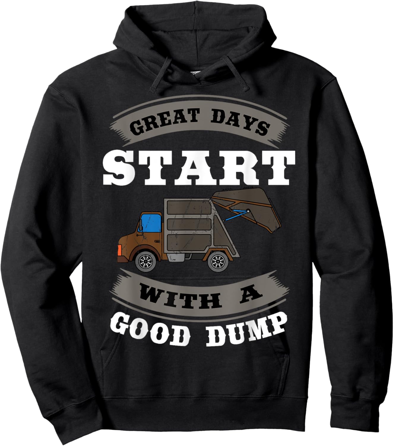Recycling Trash Truck Environmentalist Good Dump Recyclist Hoodie - Hoodie | Black